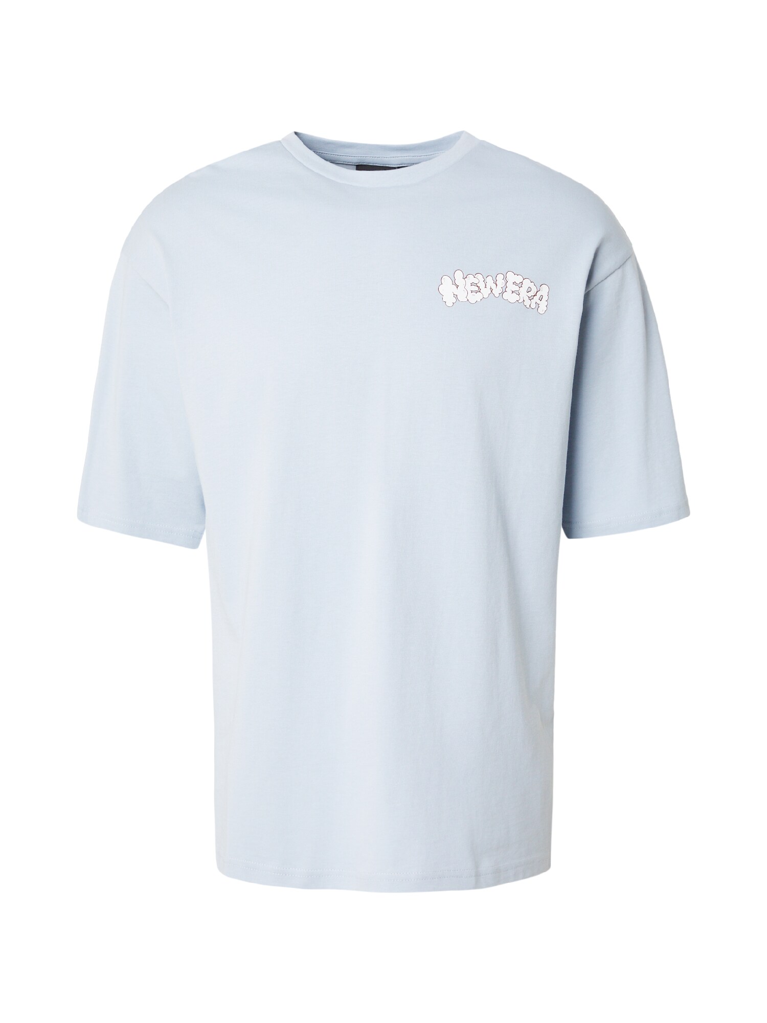 NEW ERA Tricou  albastru pastel / galben / negru / alb