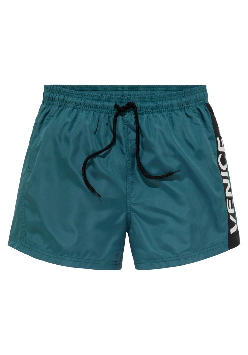 Badshorts smaragd / svart