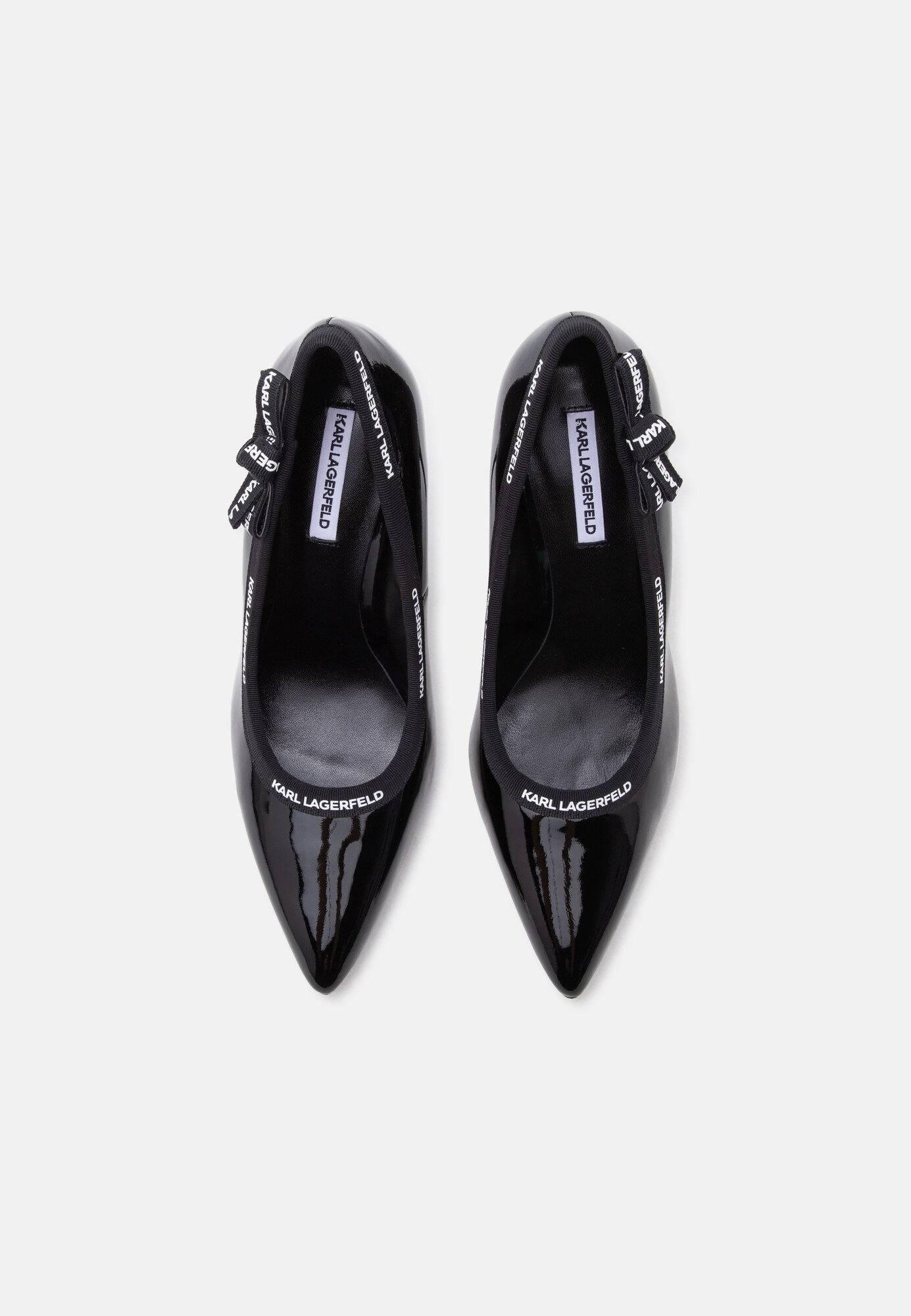 Karl Lagerfeld Zapatos con plataforma negro / blanco – imagen 3