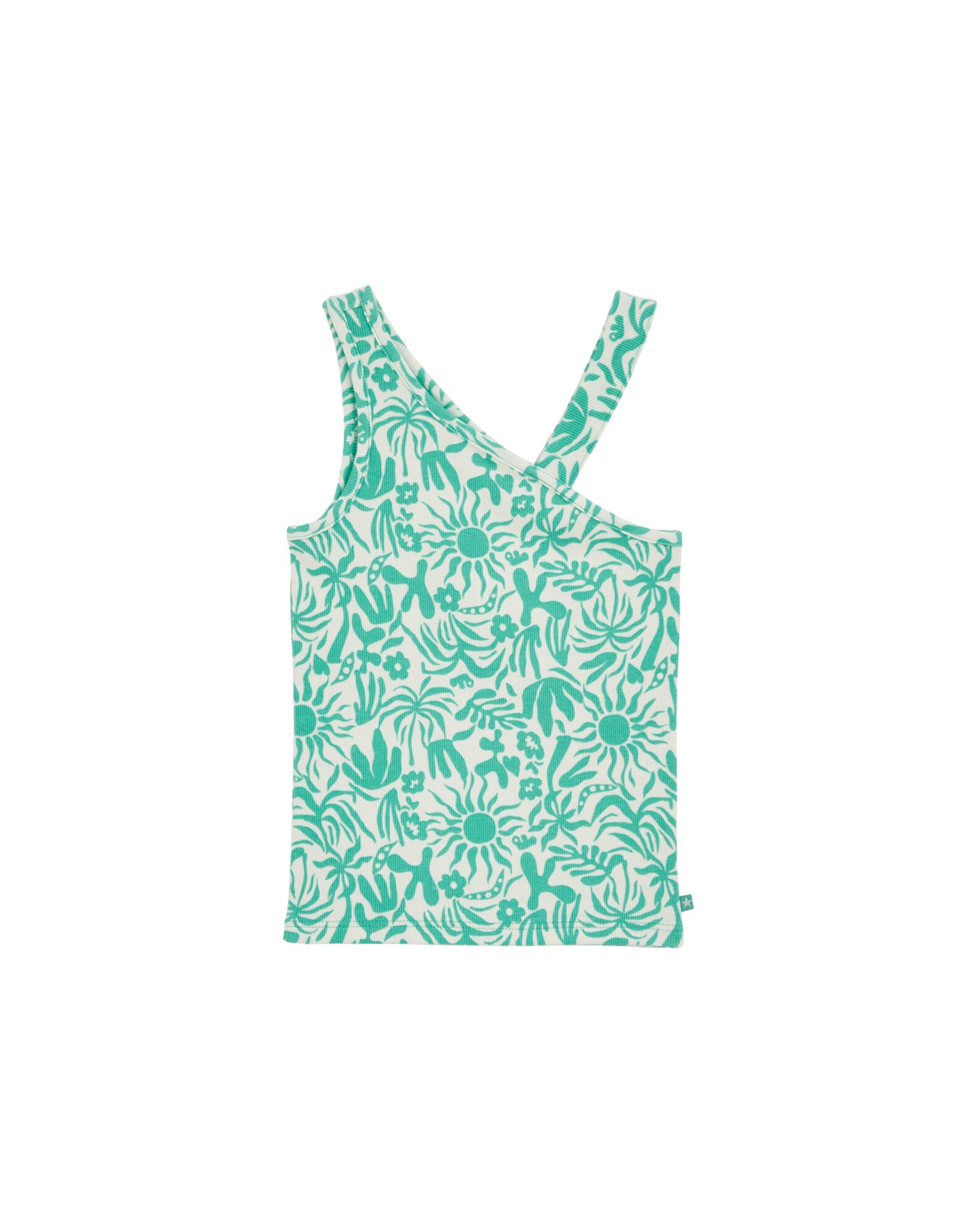 WE Fashion Top zelená / biela
