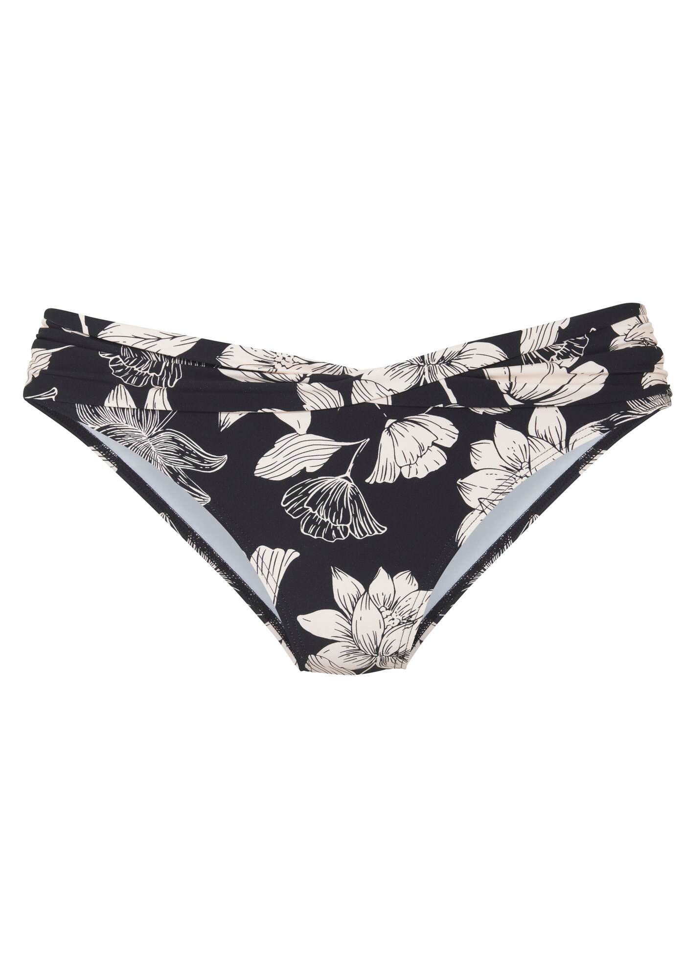 s.Oliver Slip costum de baie  negru / alb