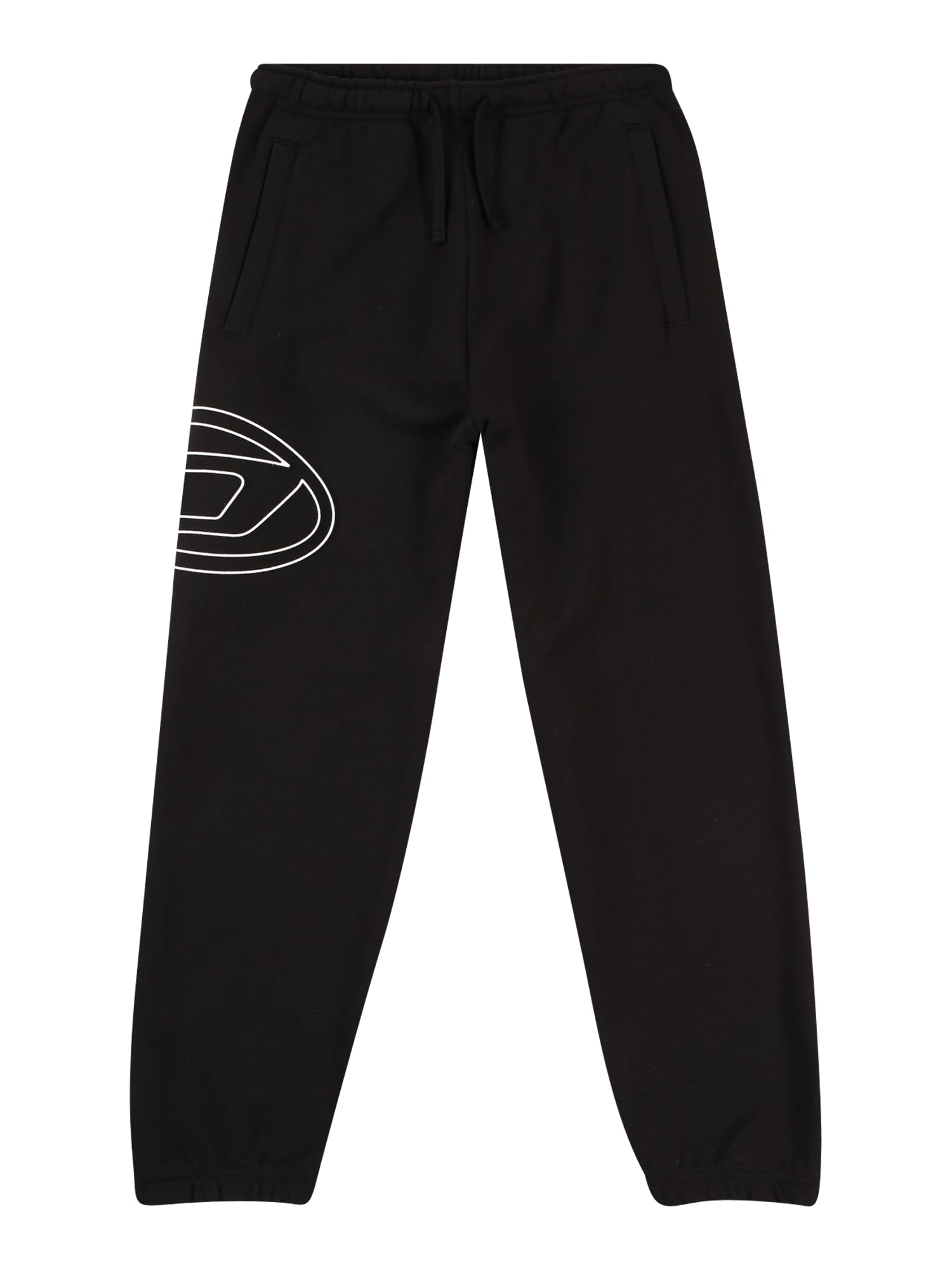 DIESEL Pantaloni PMARKIBIGOVAL  negru / alb