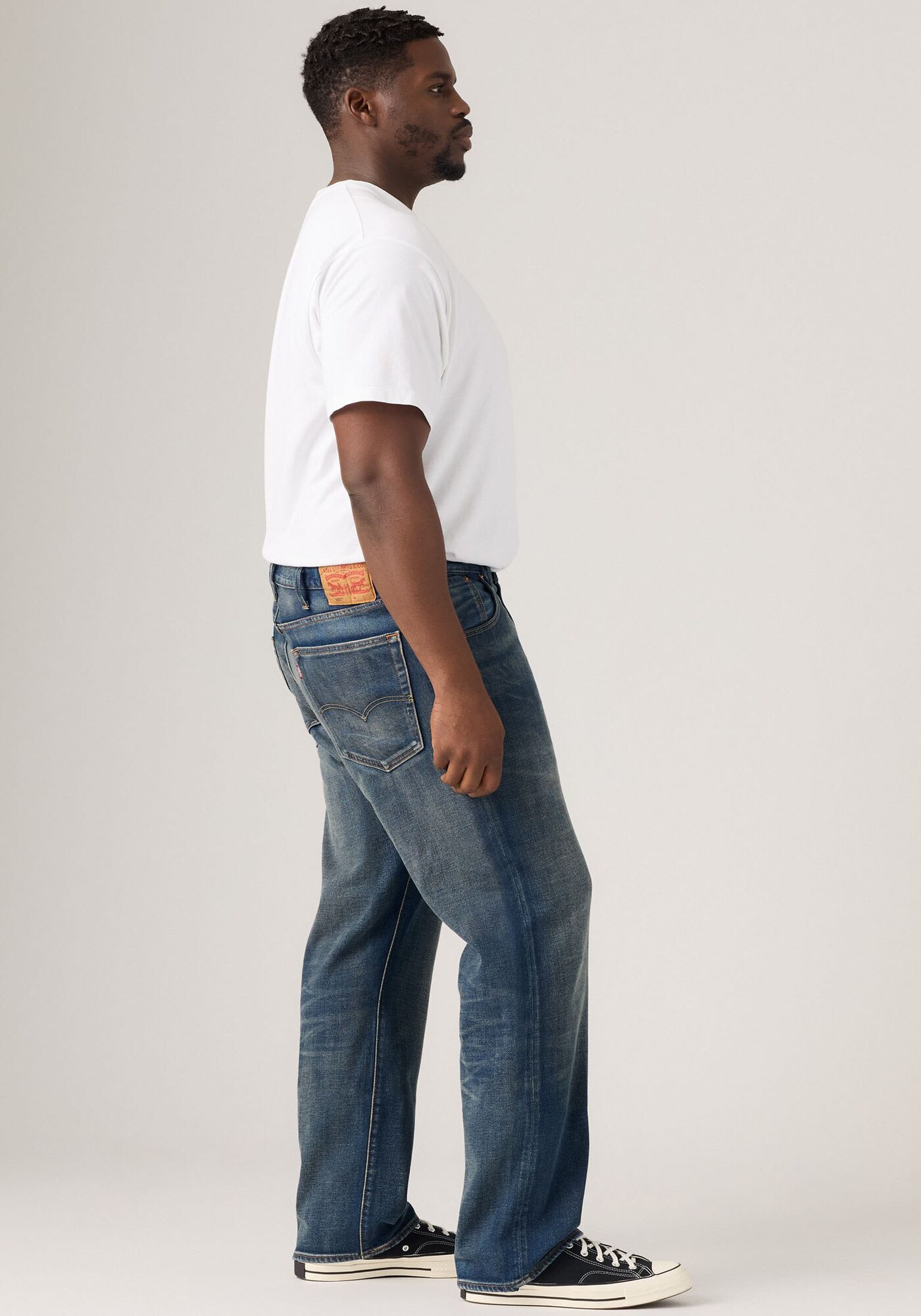 Levi's® Big & Tall Džínsy '501® Original Jeans (Big & Tall)' modrá denim (obrázok 5)