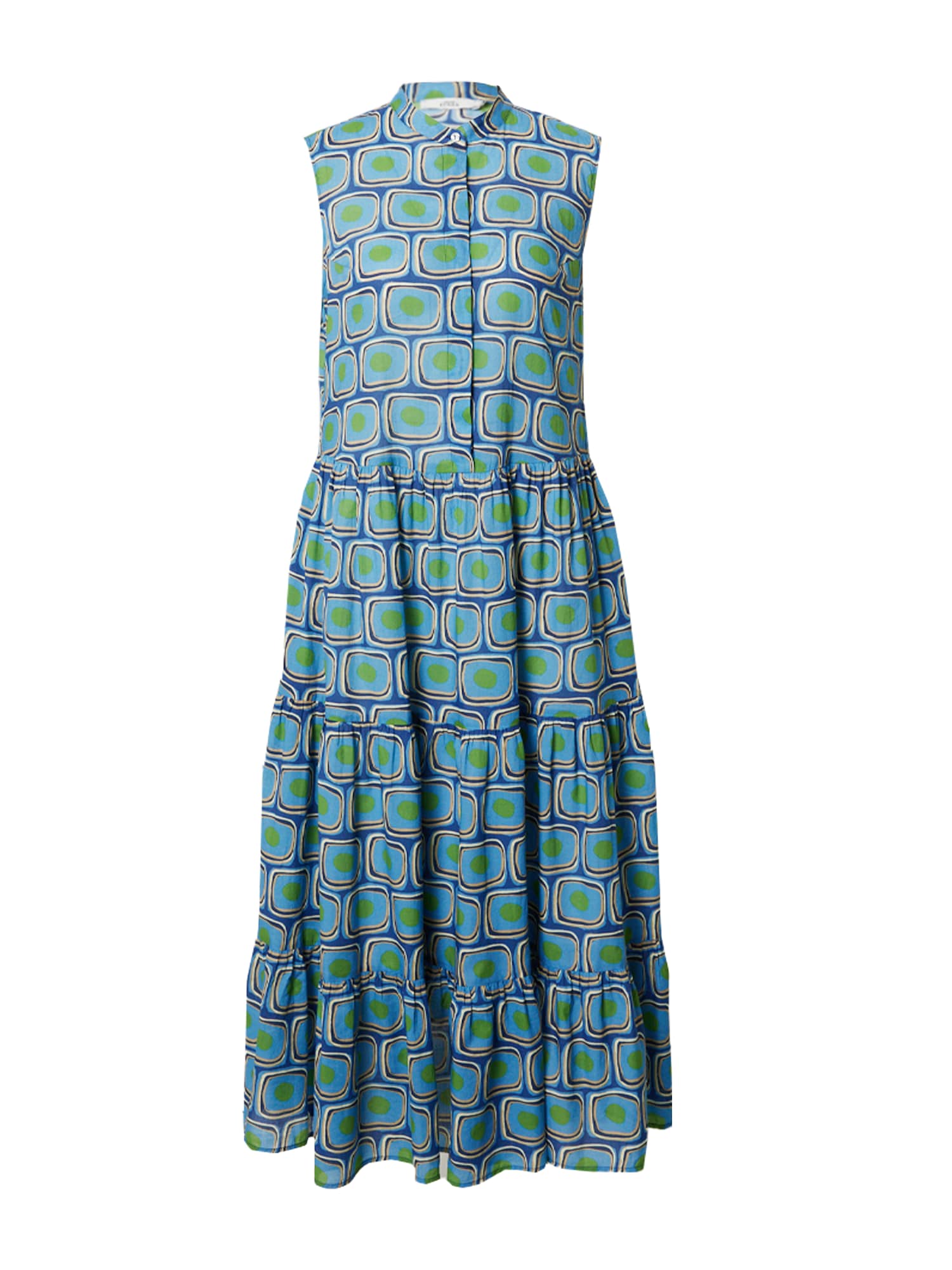 0039 Italy Palaidinės tipo suknelė 'Mila' dangaus žydra / šviesiai mėlyna / žalia / balta