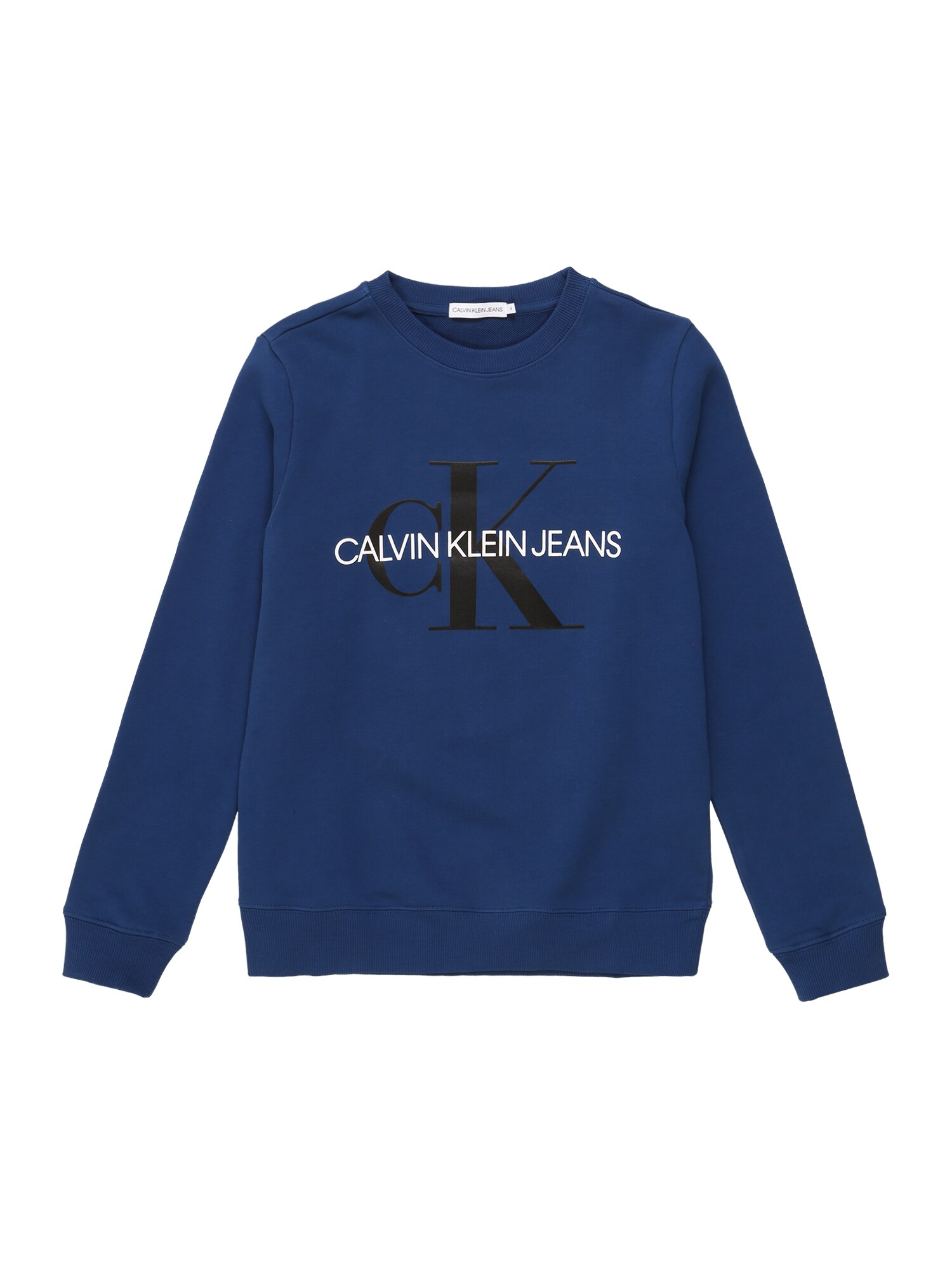 Calvin Klein Jeans Megztinis be užsegimo  mėlyna / balta / juoda