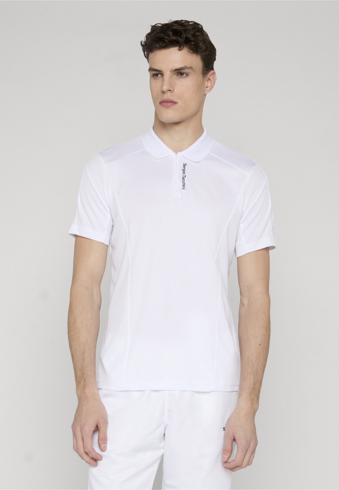 Sergio Tacchini Camiseta 'Adriatico' negro / blanco – imagen 3