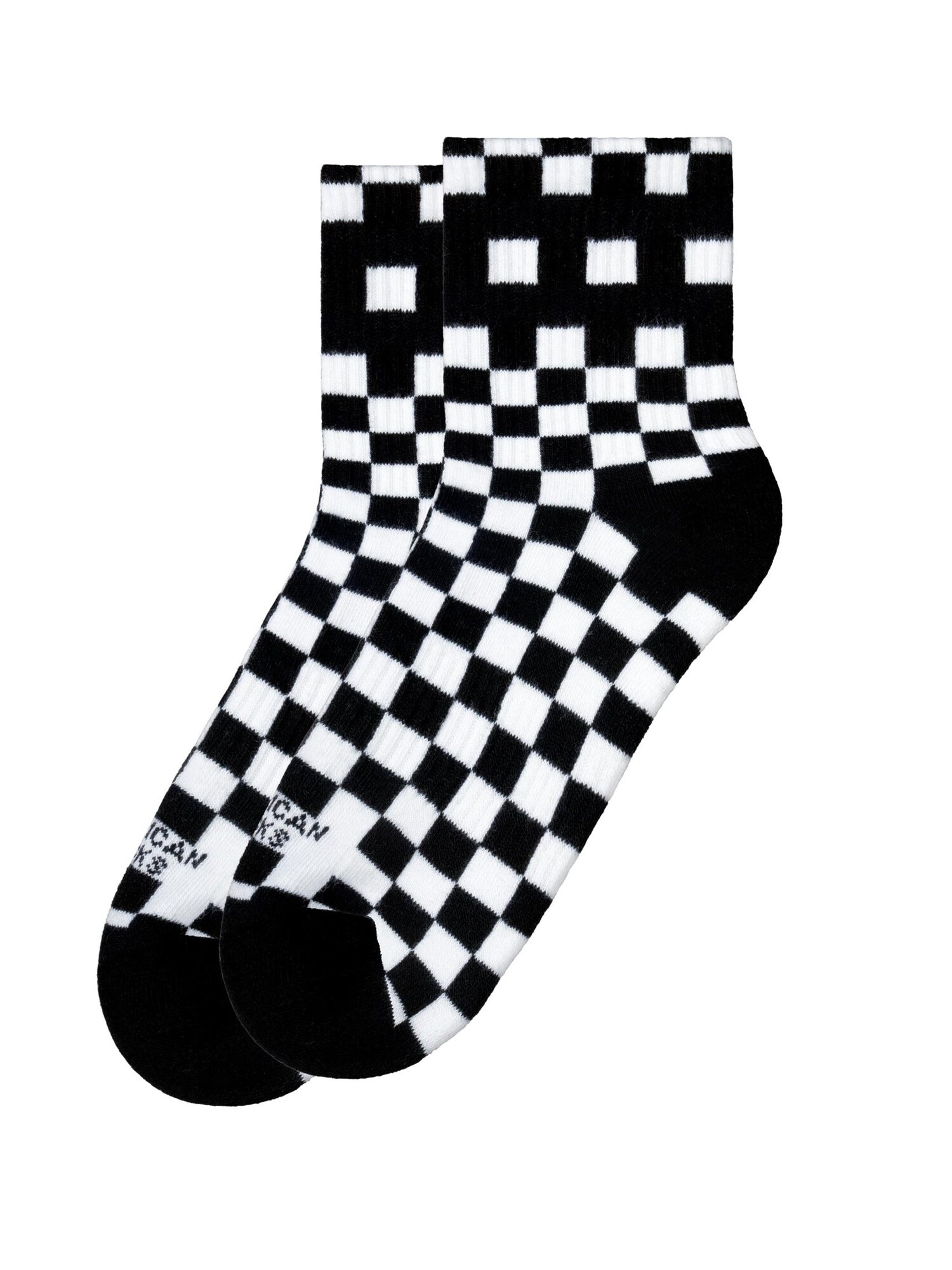 American Socks Calcetines 'Checkerboard'  negro
