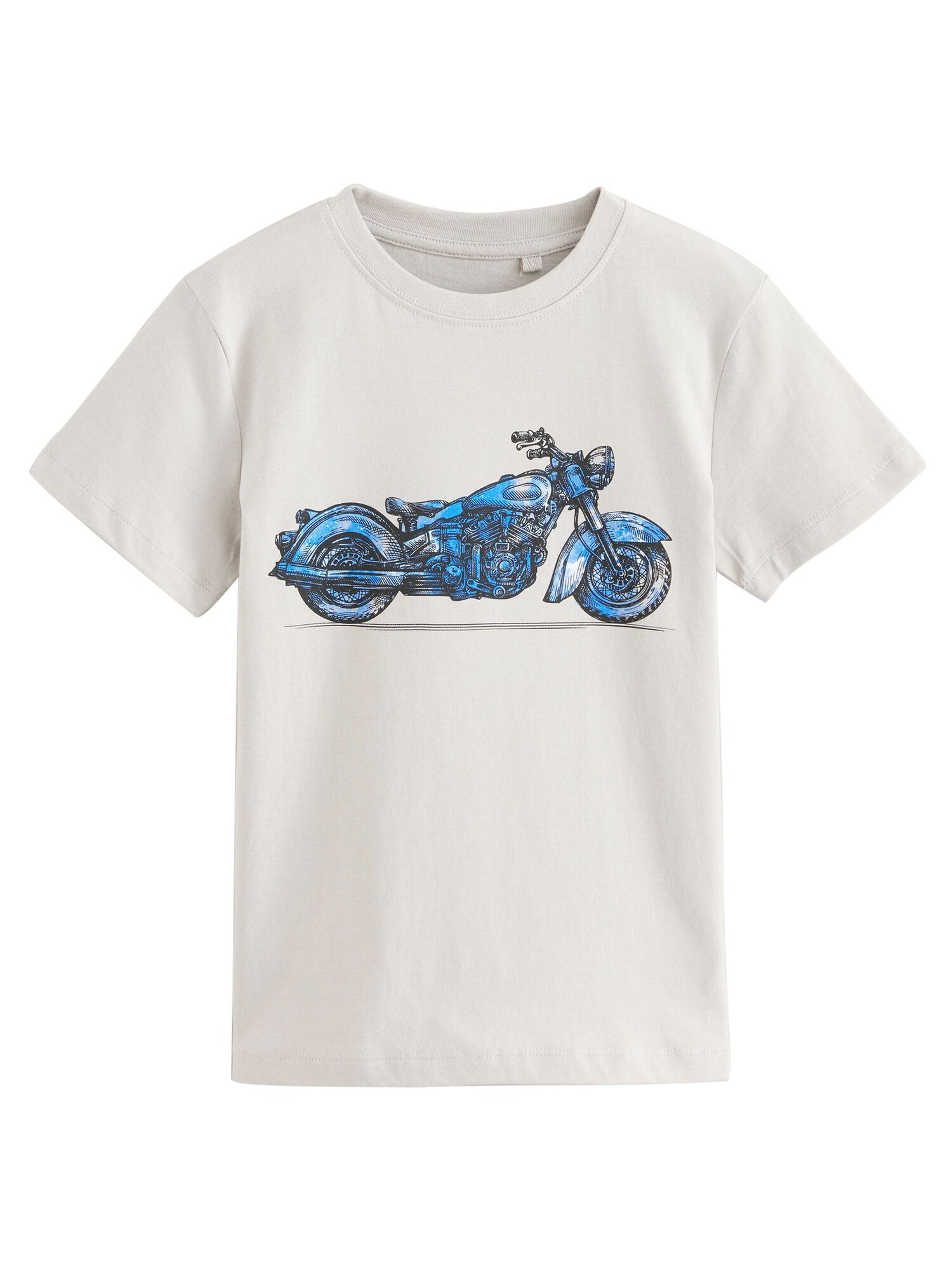 Next Tricou  albastru / gri / alb