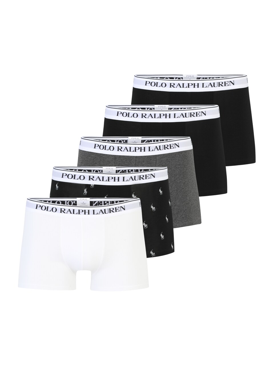 Boxershorts 'CLSSIC' ljusgrå / svart