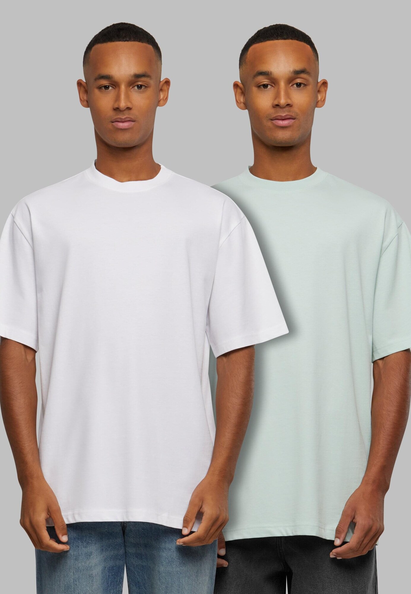 Urban Classics Póló  menta / fehér termék 2. képe