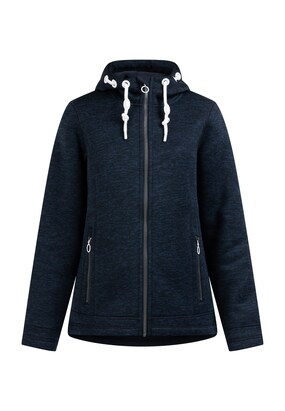 DreiMaster Maritim Fleece jas Navy / Nachtblauw