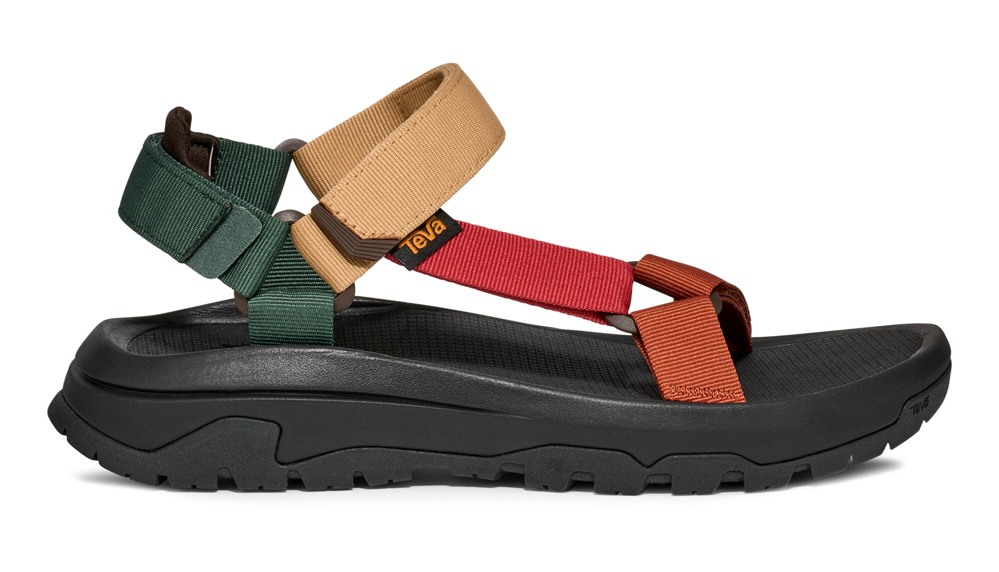 TEVA Sandale maro caramel / maro cappuccino / verde închis / roși aprins