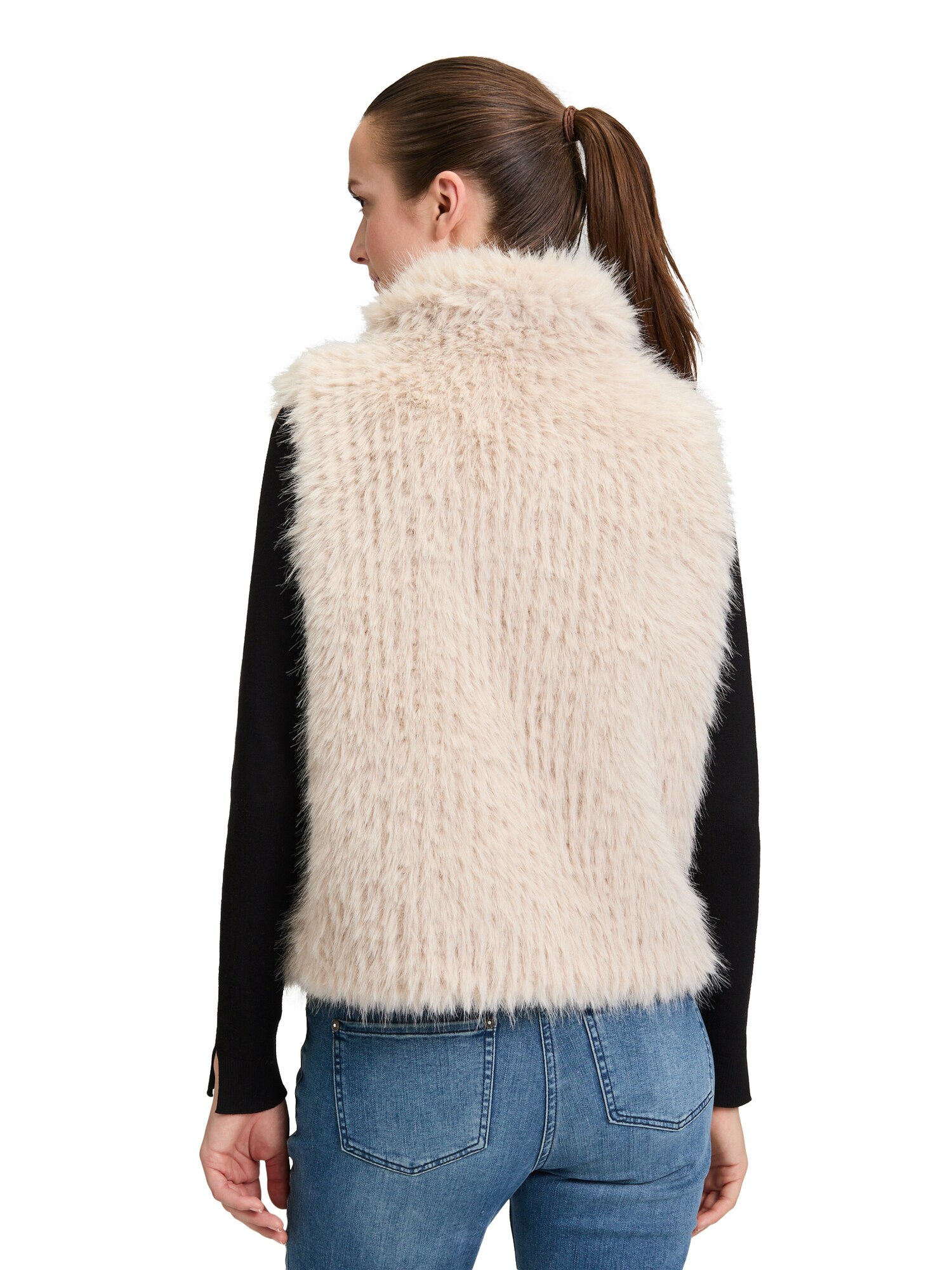 Thumbnail - Amber & June Plüschweste mit Kragen