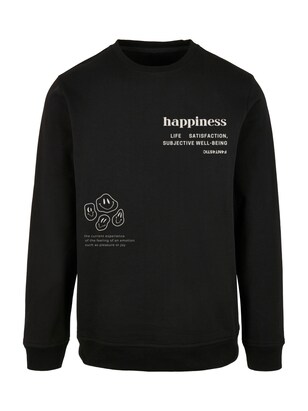 F4NT4STIC Sweatshirt ‘happiness’ Zwart