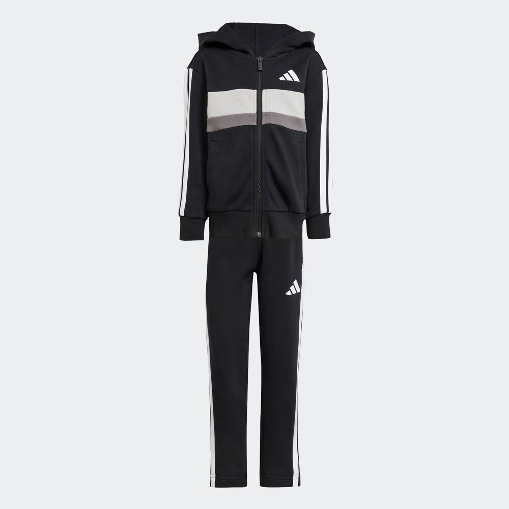 ADIDAS SPORTSWEAR Trainingsanzug 'Essentials Tiberio' Jungen Größe 110 schwarz / weiß