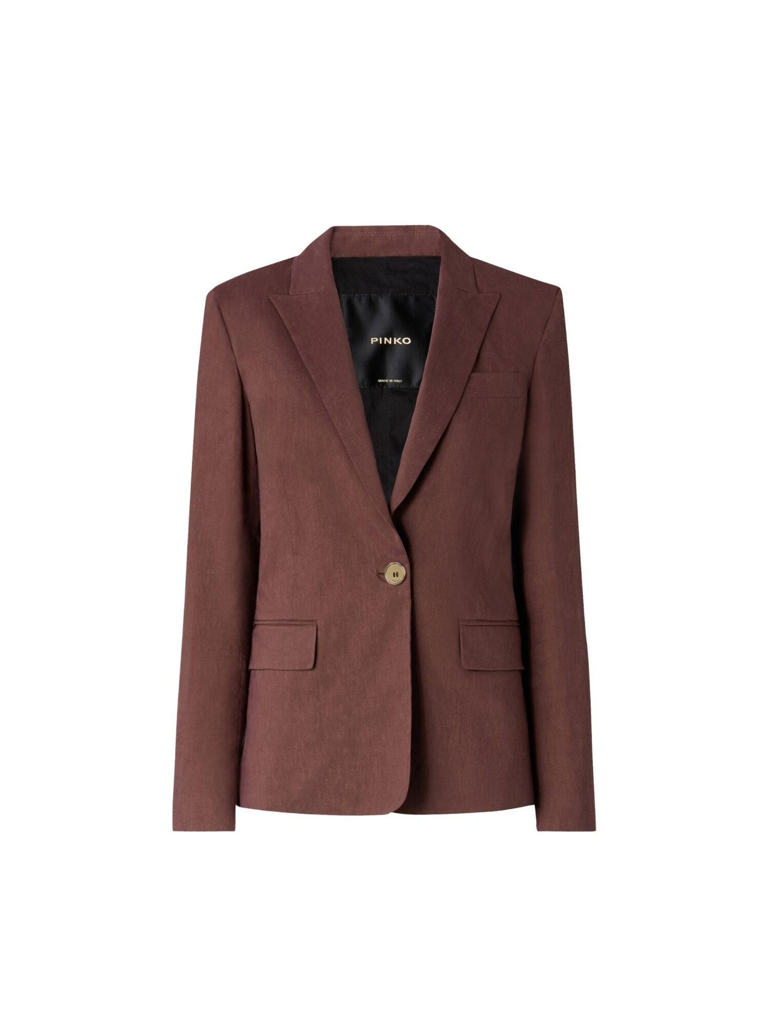PINKO Chaqueta de entretiempo 'PINKO FREDA GIACCA LINO STRETCH GIACCA' marrón