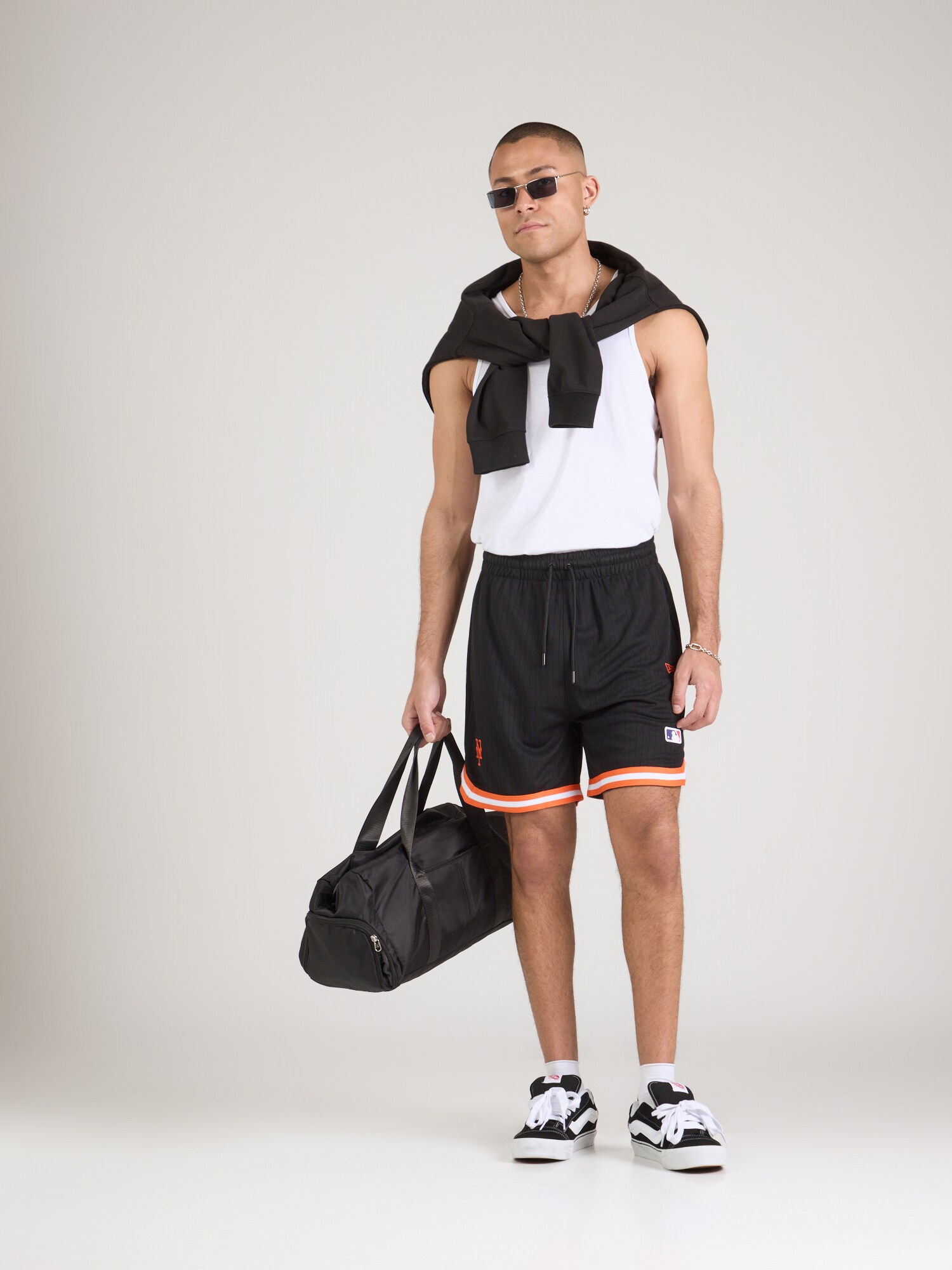 NEW ERA Pantalón 'MLB NEYMET'  naranja / negro / blanco – imagen 4