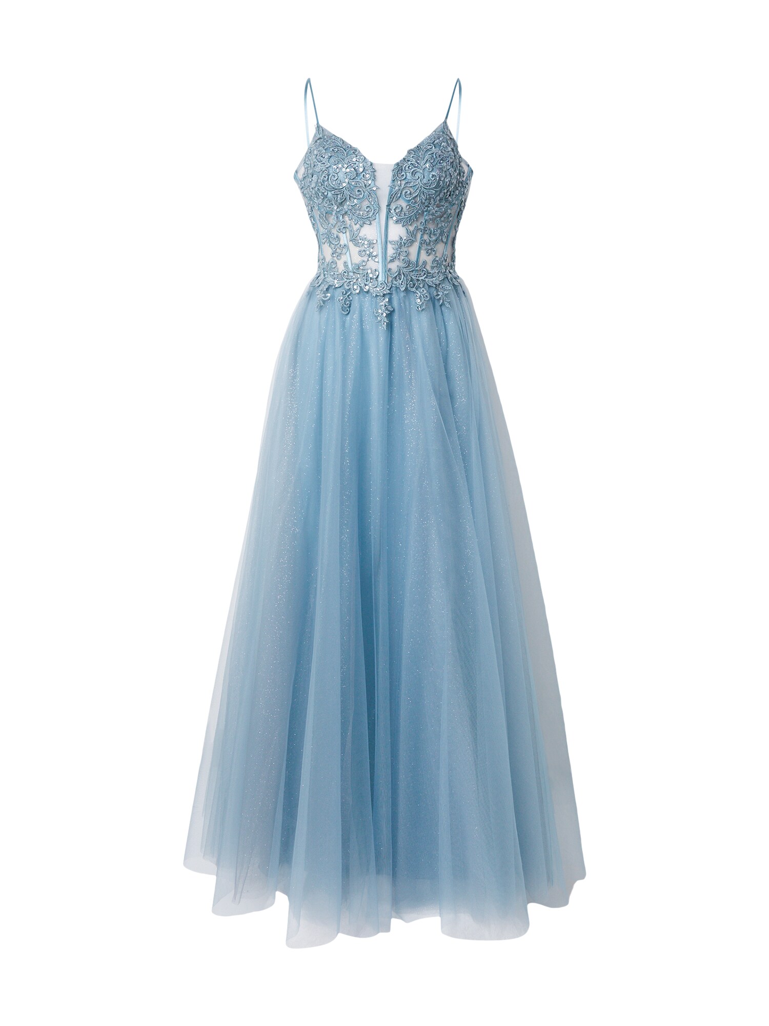 LUXUAR Rochie de seară  albastru fumuriu