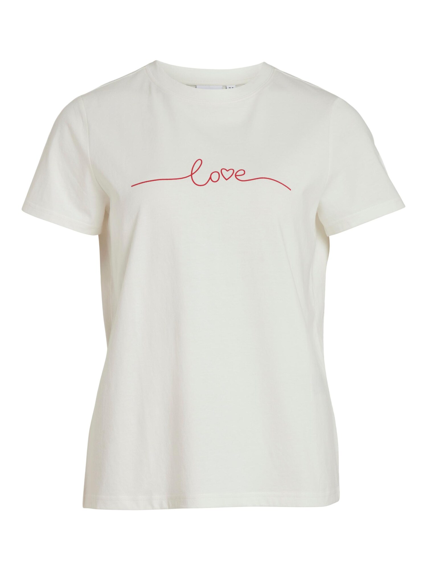 VILA Tricou 'PURE'  roz / alb