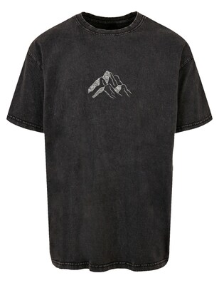 F4NT4STIC Shirt ‘Mountain Berg’ Grijs / Zwart