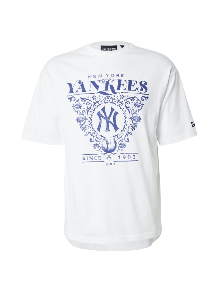 NEW ERA T-Shirt 'Neyyan' Herren Größe M enzian / weiß