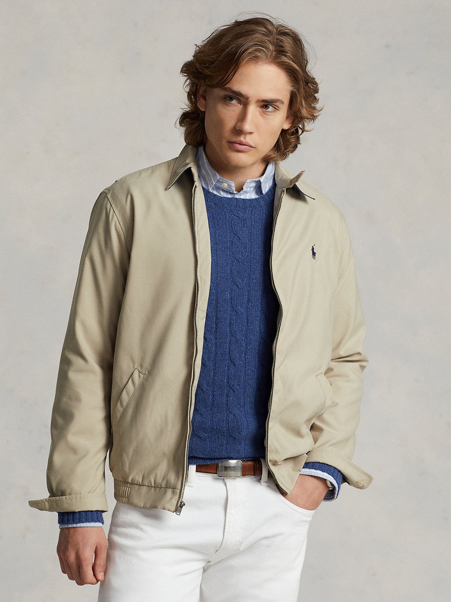 Polo Ralph Lauren Átmeneti dzseki  bézs / tengerészkék termék 2. képe