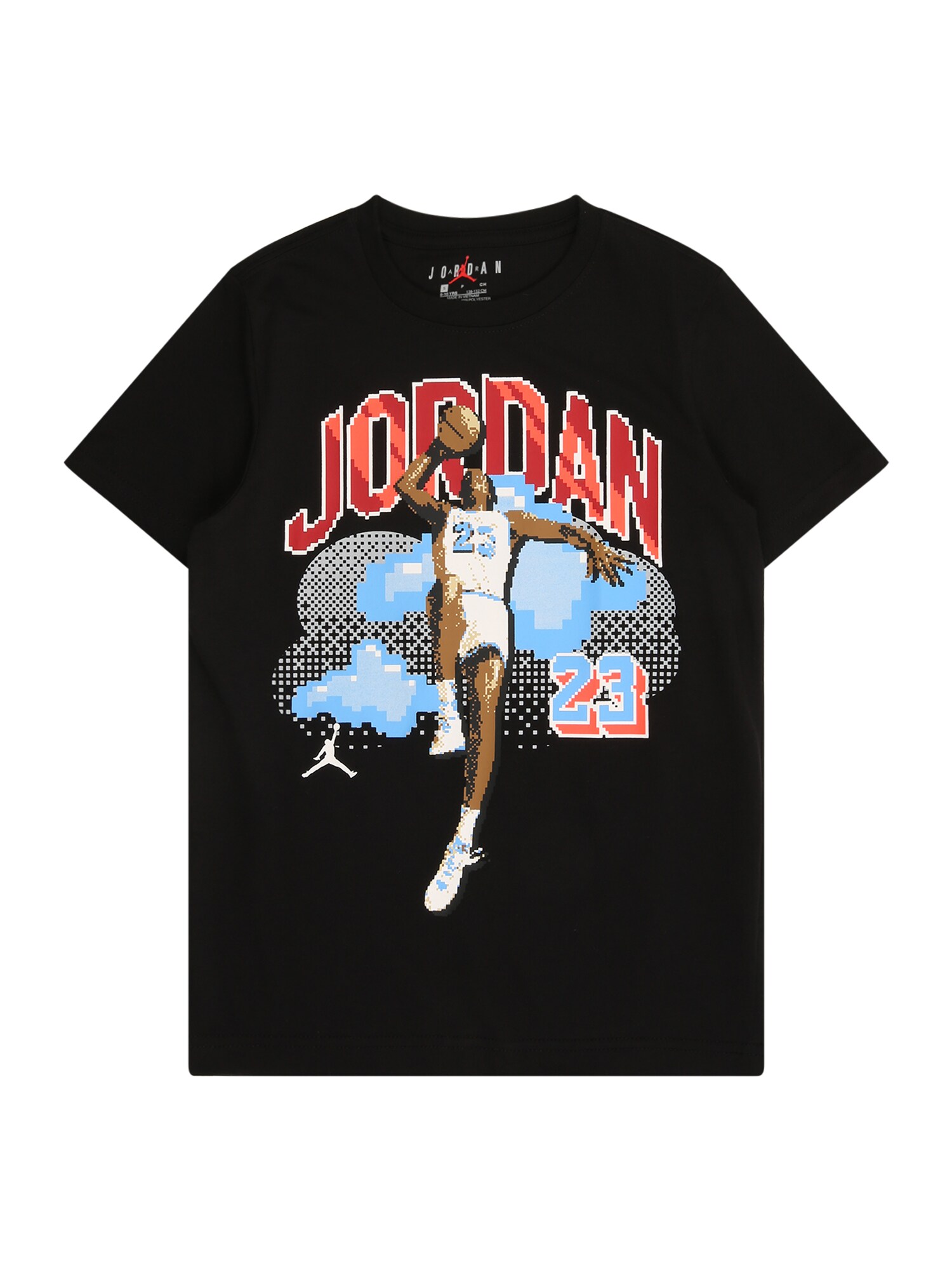Jordan Póló 'CUSTOMIZED AIR DIGI'  világoskék / barna / fekete / fehér akciós termékkép 1