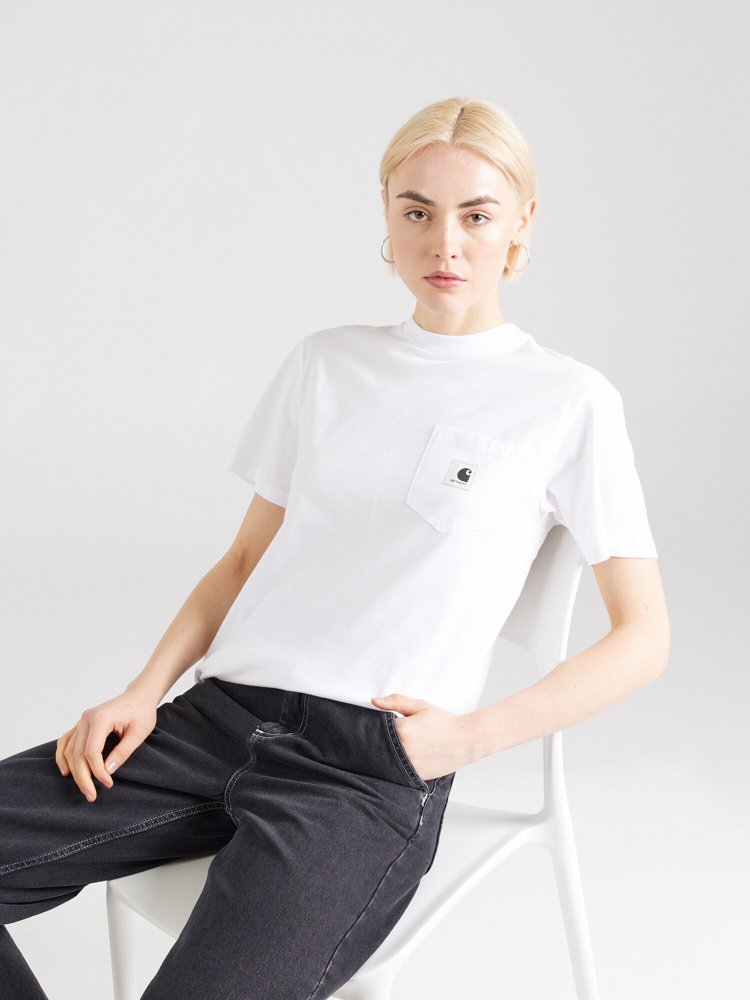 Carhartt WIP Póló 'Nelson'  fehér termék 2. képe