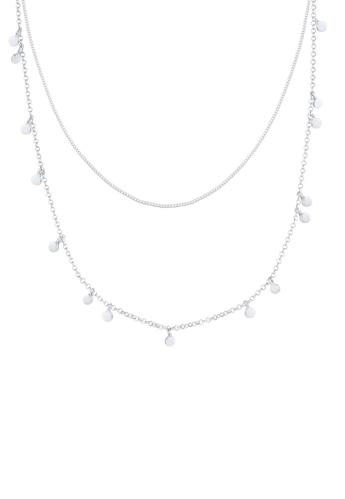 ELLI Halskette Geo, Layer Damen Größe 40 silber