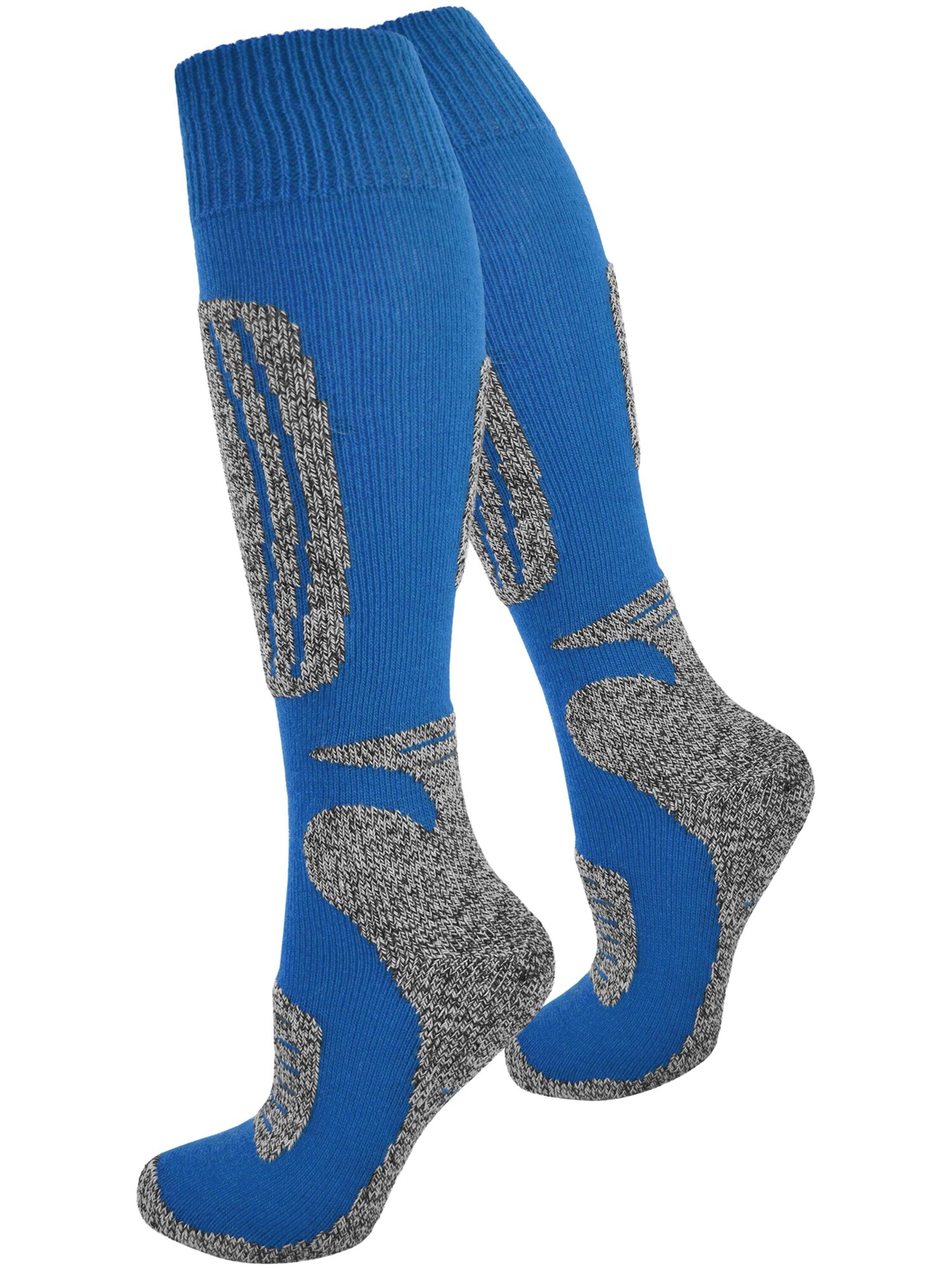 normani Calcetines deportivos azul / gris moteado