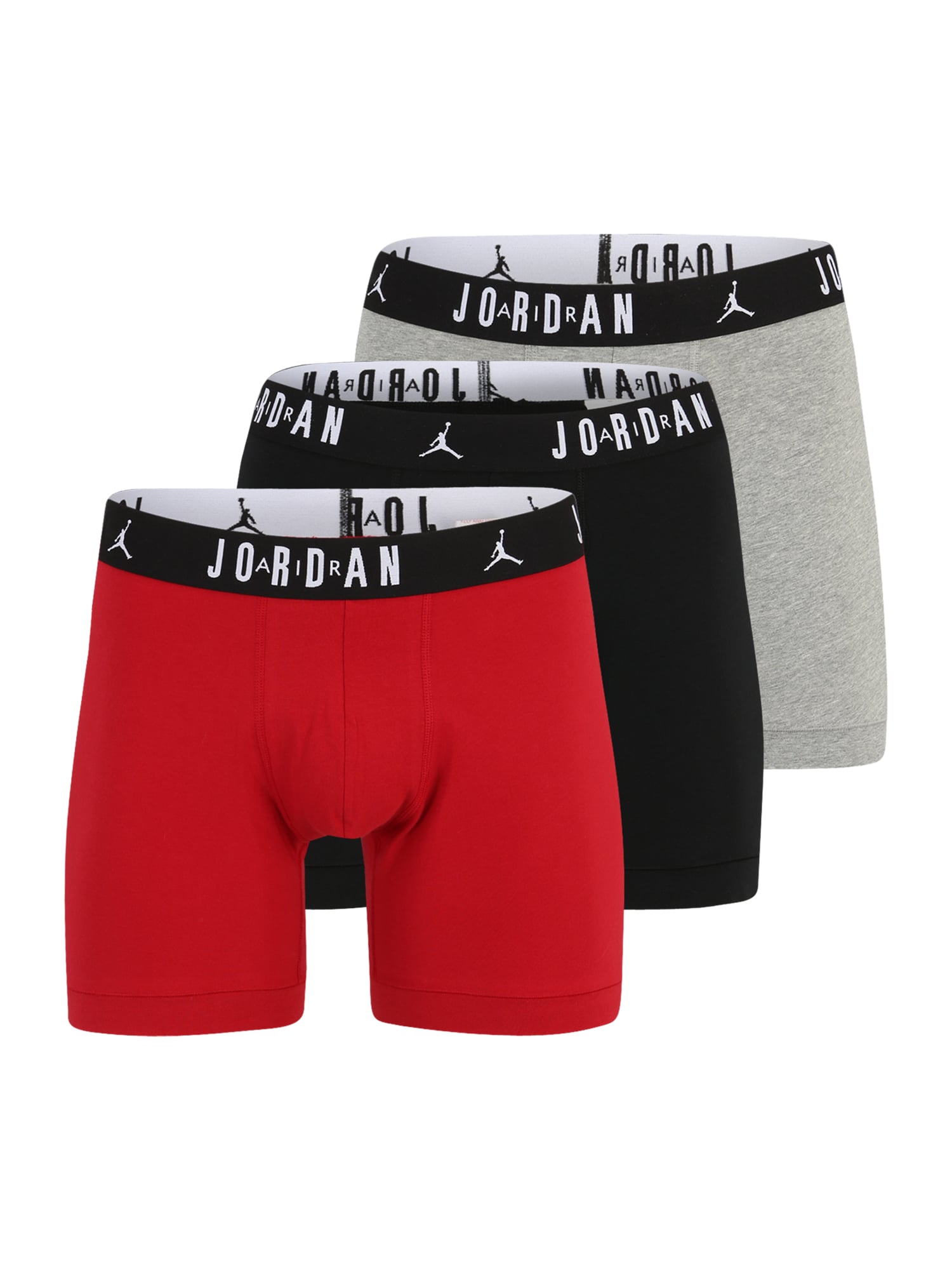 Jordan Boxeralsók 'FLIGHT'  szürke melír / piros / fekete / fehér