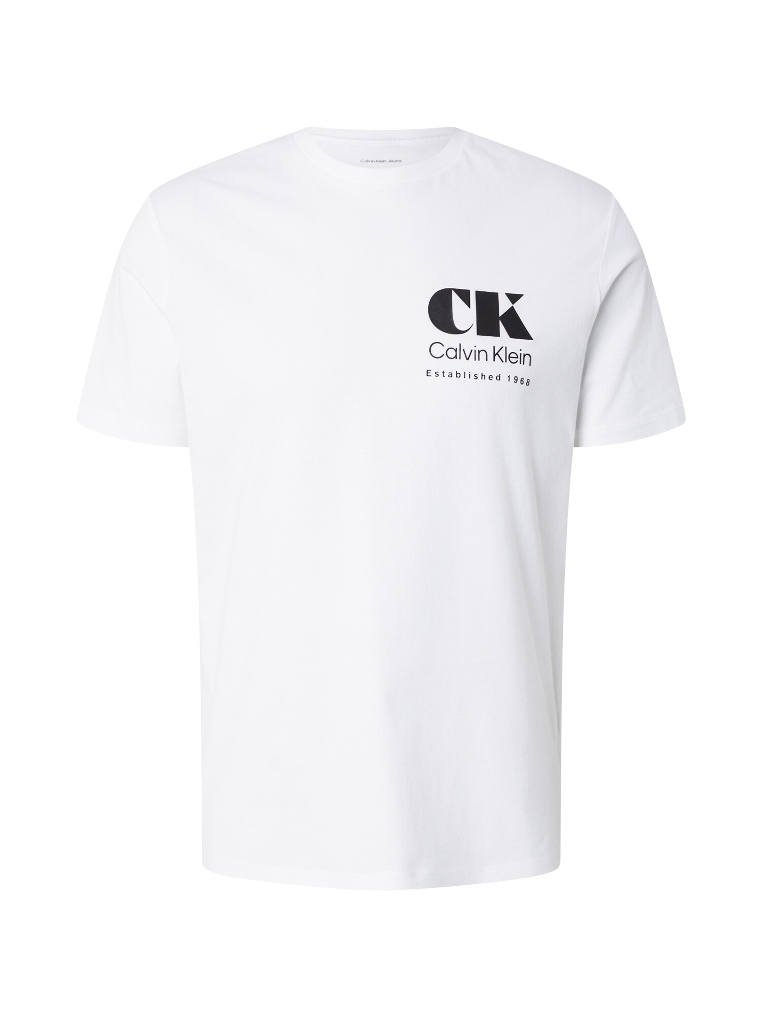 Calvin Klein Jeans Majica 'Logo Graphic'  črna / bela