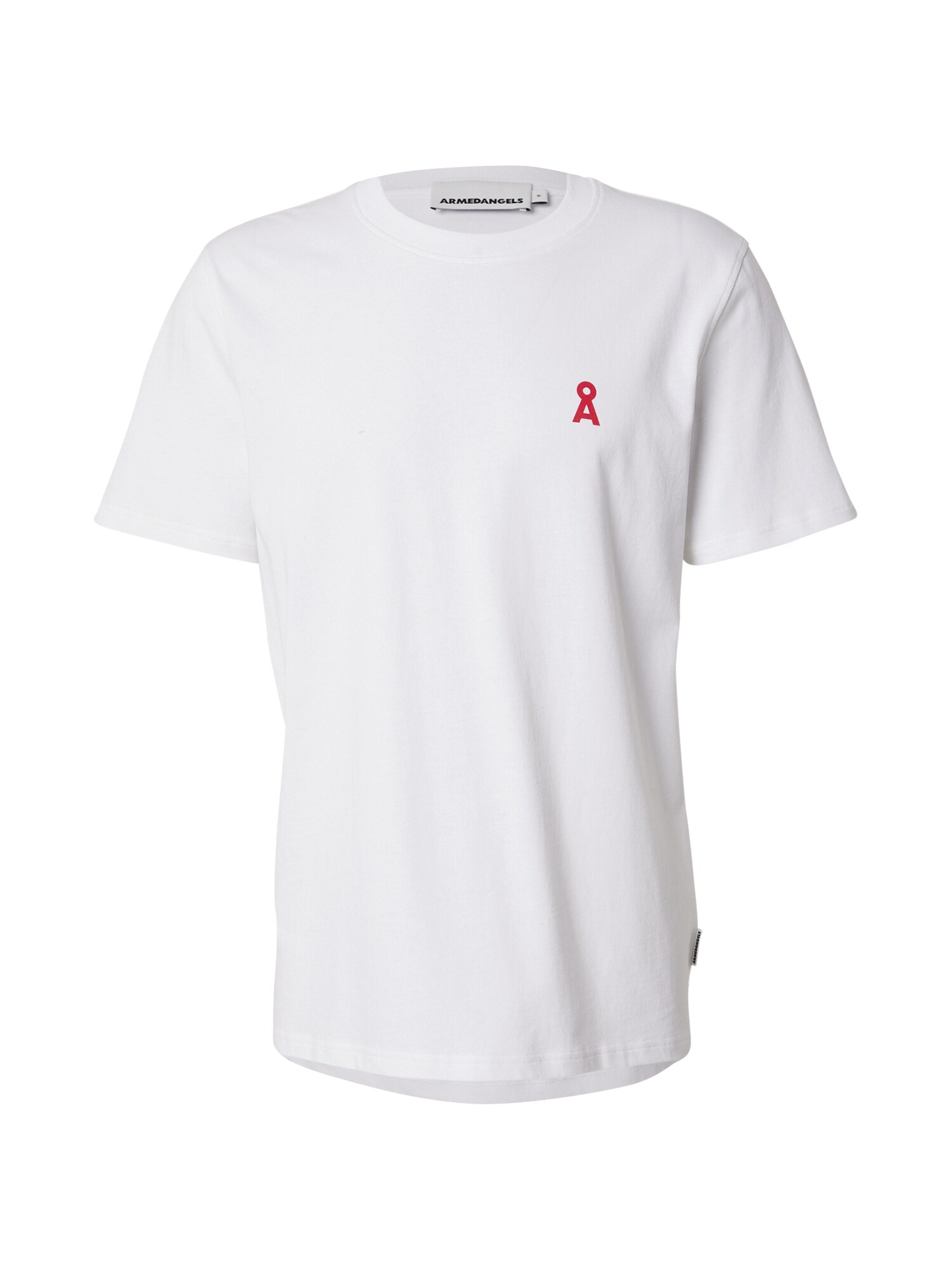 ARMEDANGELS Tricou MAARKOS CHANGEMAKERS  roșu pepene / alb