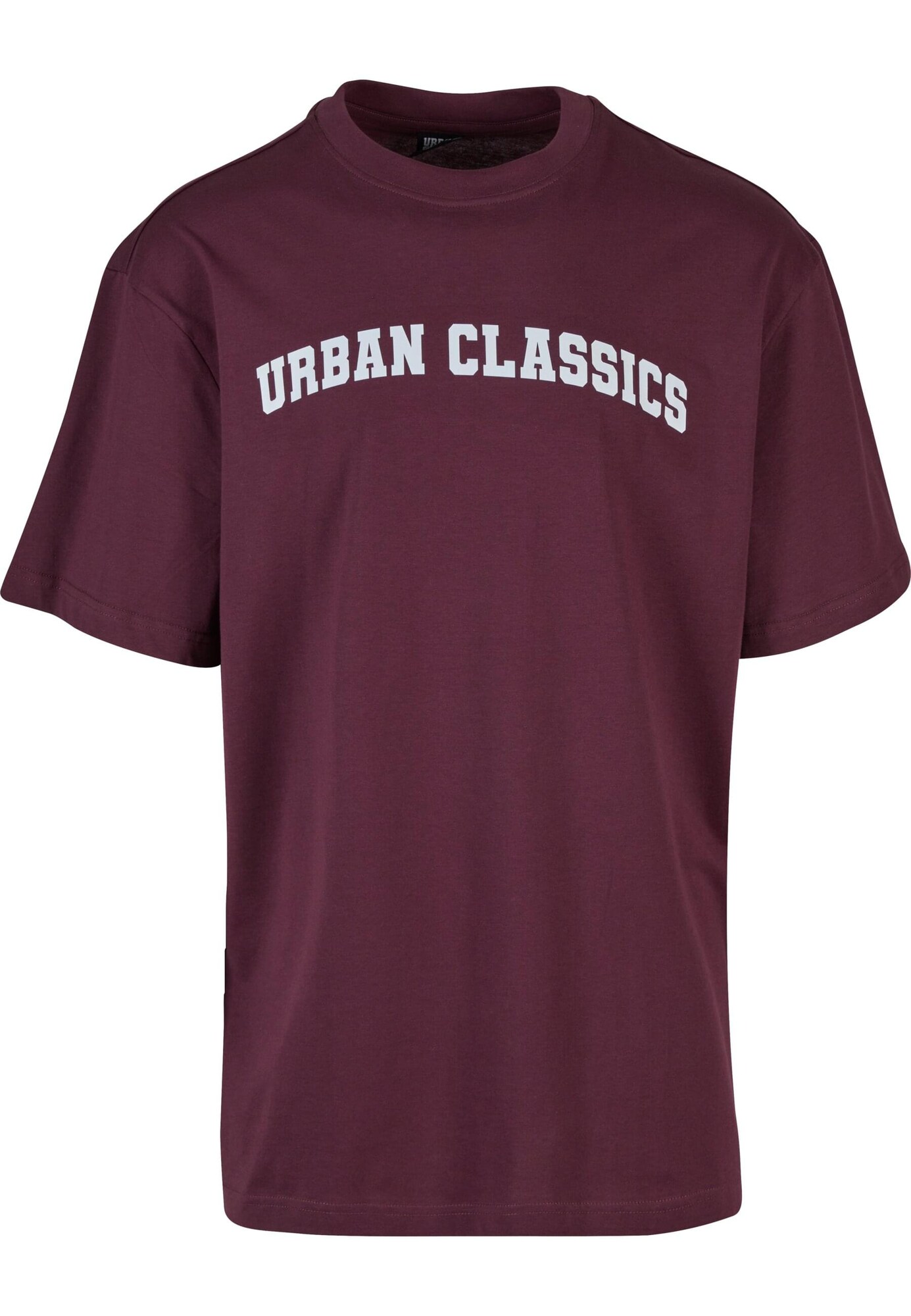 Urban Classics Tričko  vínovo červená / biela