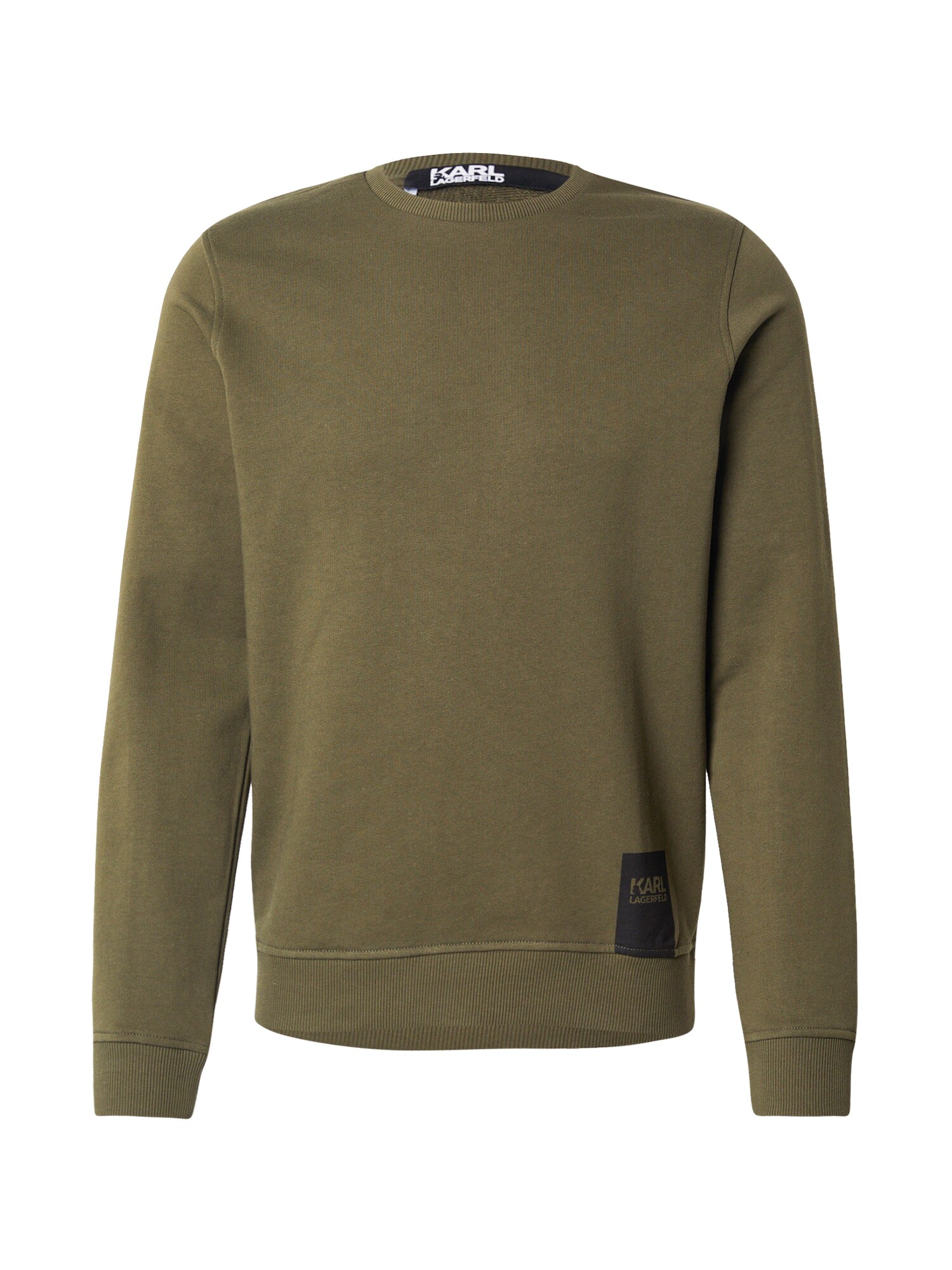 Karl Lagerfeld Bluză de molton  oliv / negru