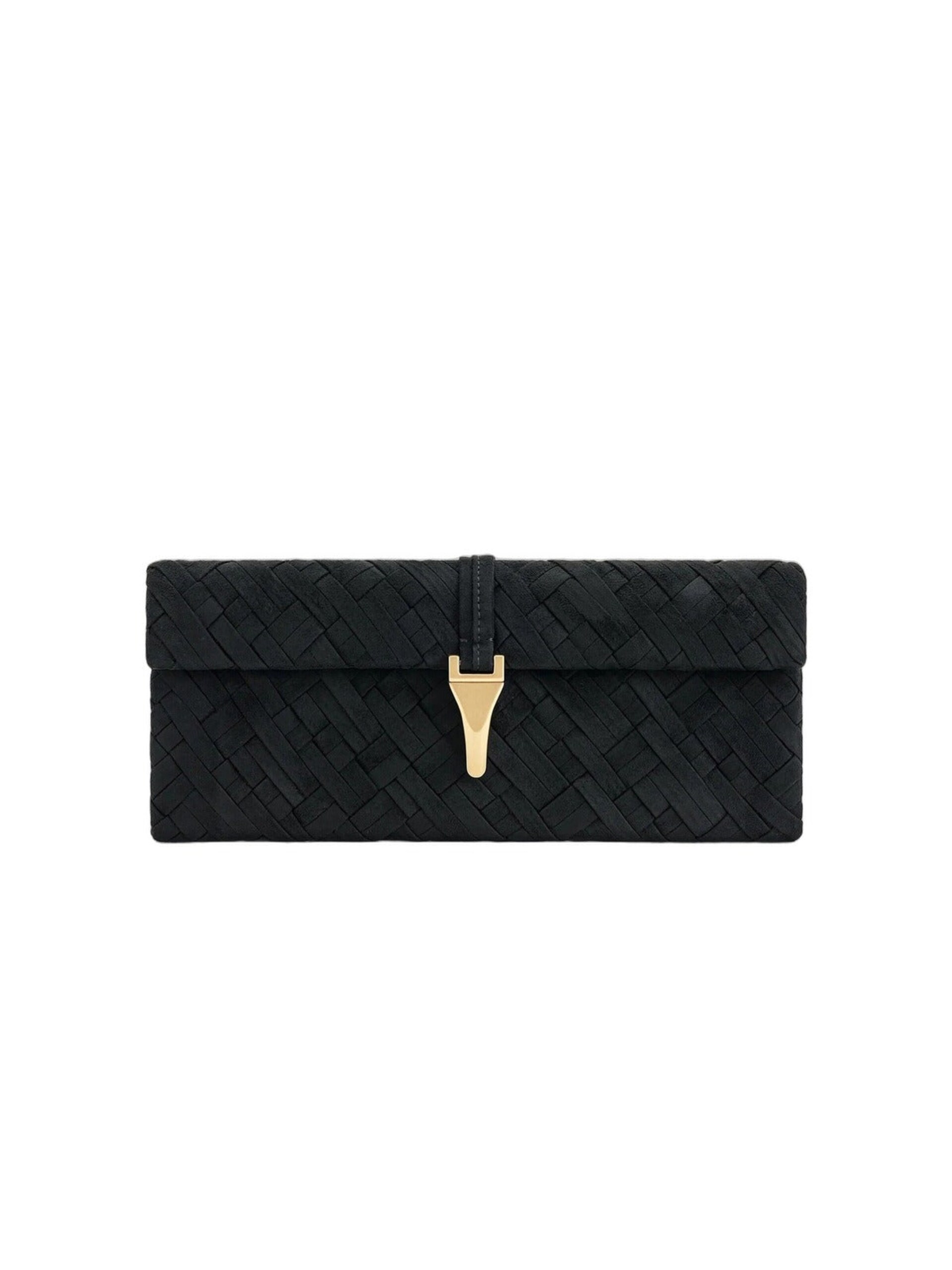 JW PEI Clutchväska 'JW PEI Pochette Zaria Tressé Black' dam
