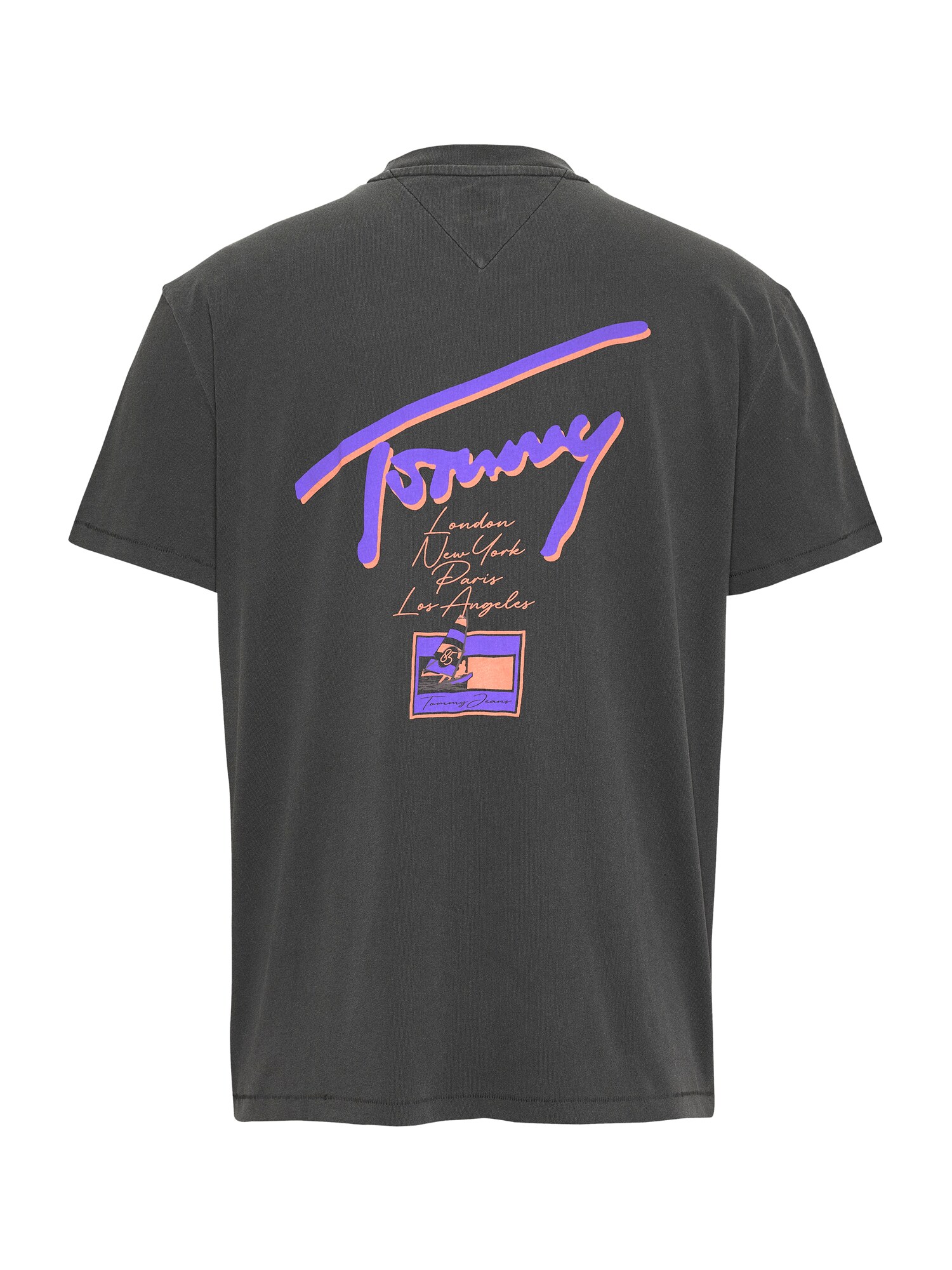Tommy Jeans Tričko svetlofialová / marhuľová / čierna (obrázok 5)
