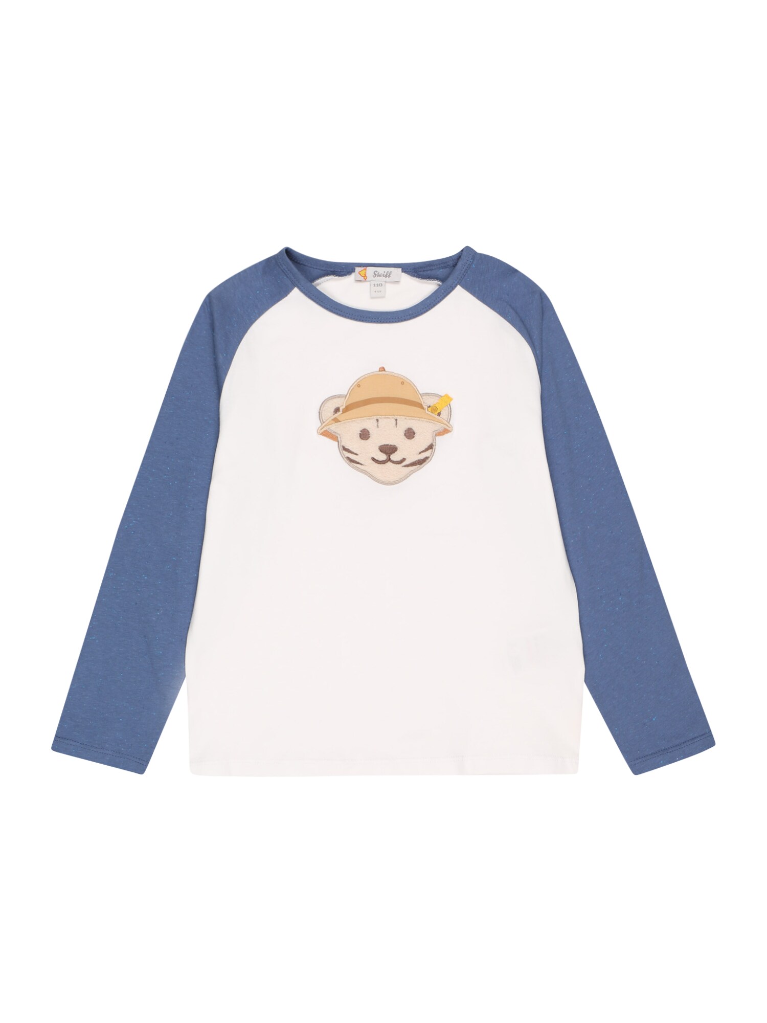 Steiff Collection Marškinėliai balta / tamsiai mėlyna jūros spalva / ruda (konjako)