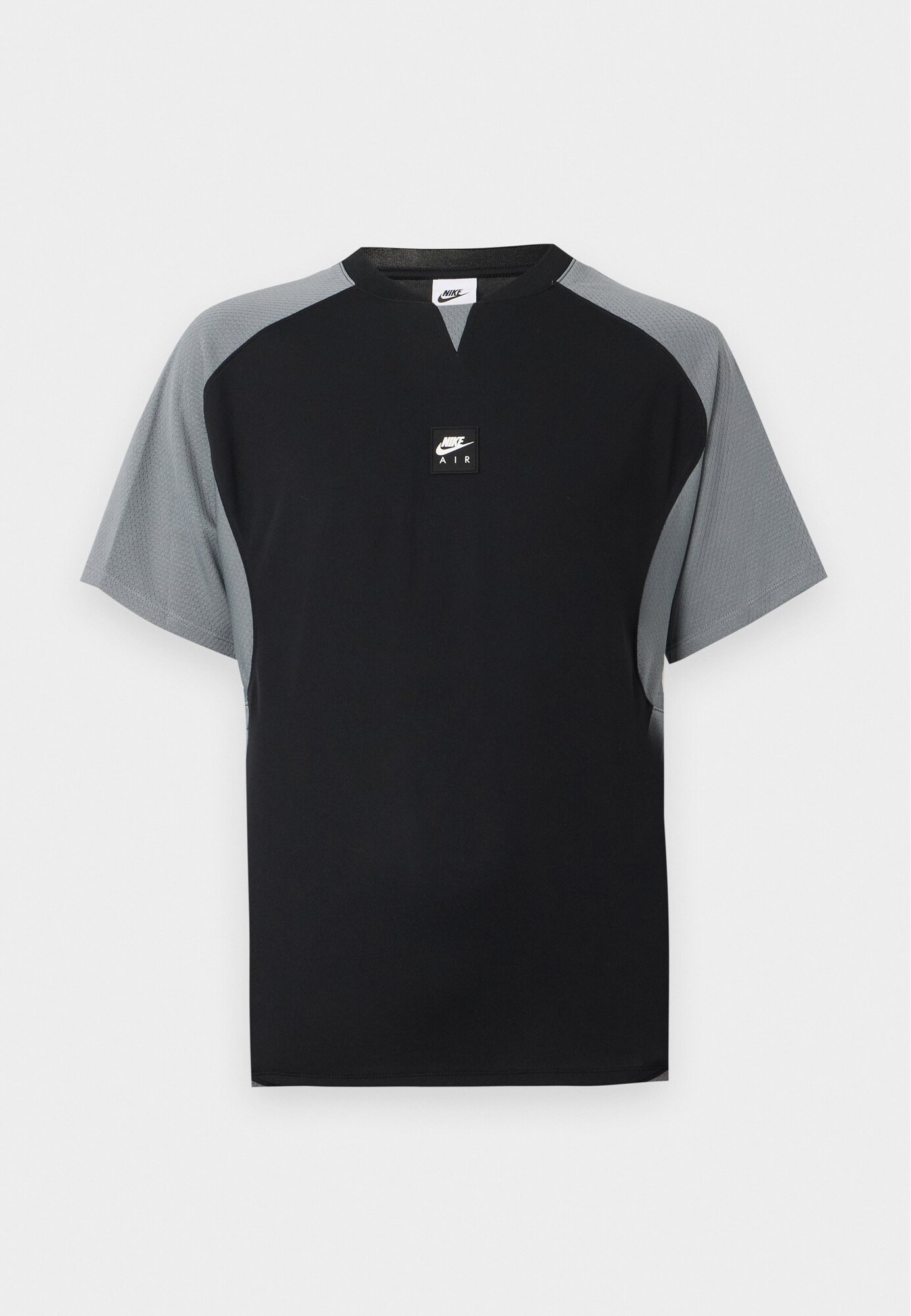 Nike Sportswear Tricou AIR WING gri / negru