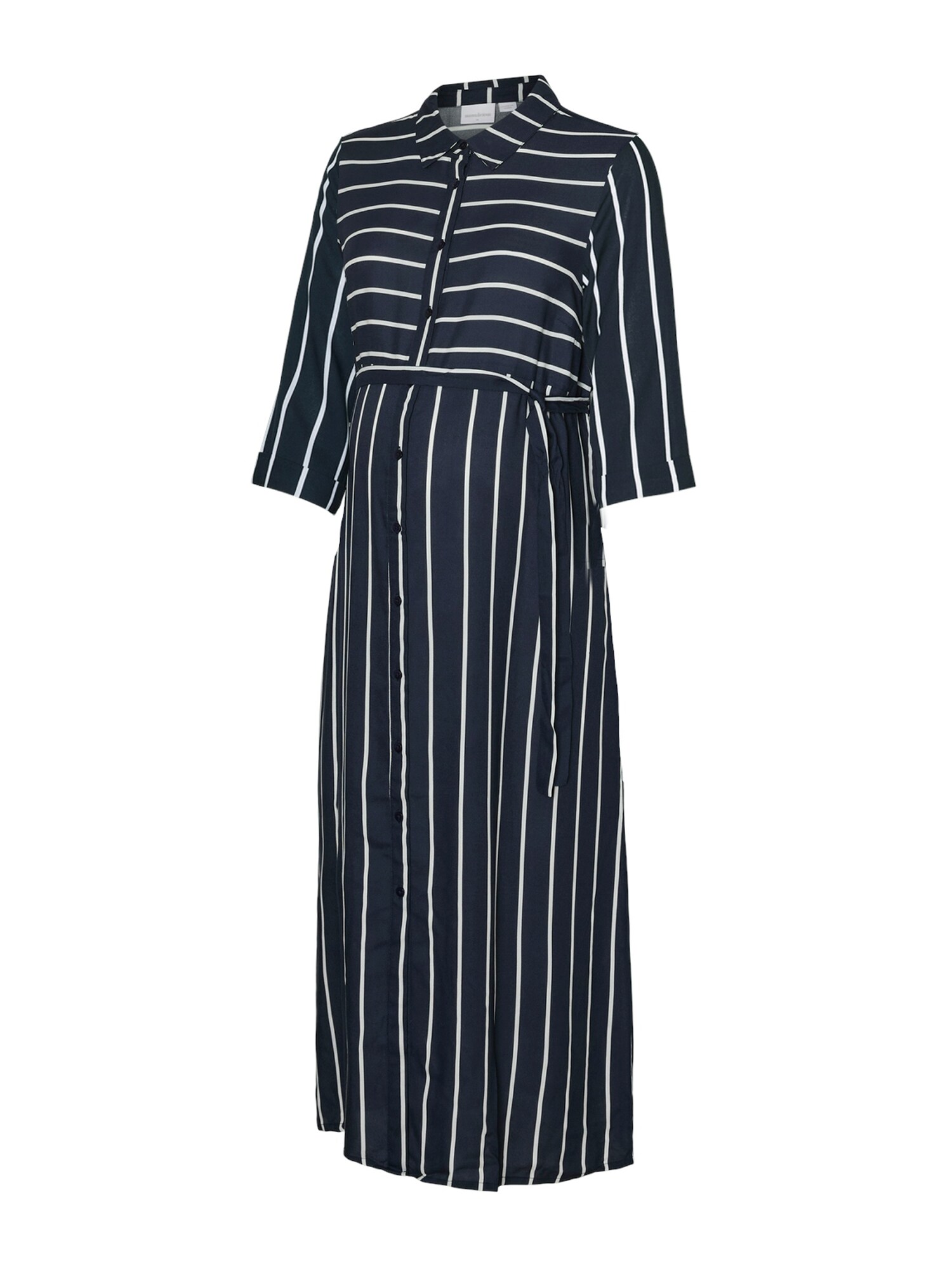 MAMALICIOUS Rochie tip bluză 'MLSille Lia'  bleumarin / alb