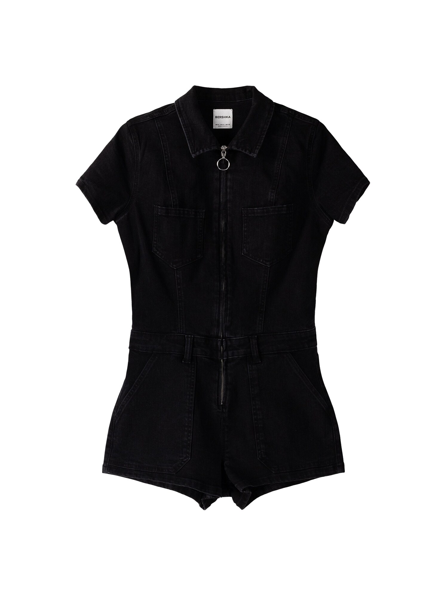 Bershka Salopeta  negru denim