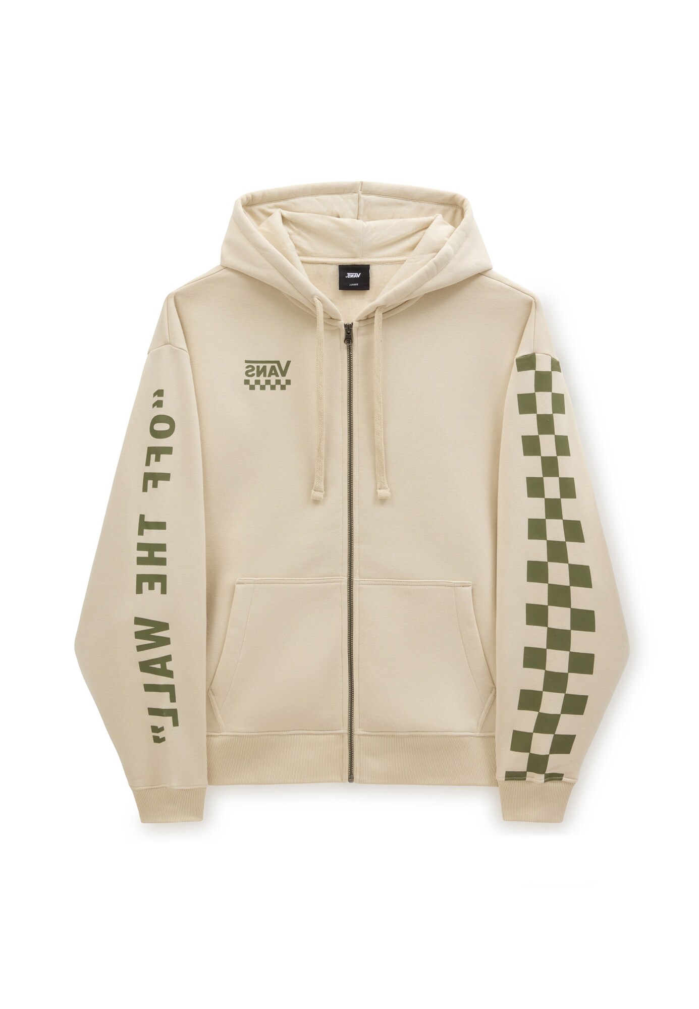 VANS Tepláková bunda  béžová / čierna