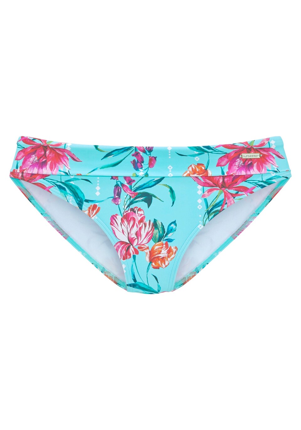 Bikiniunderdel azur / smaragd / mörkorange