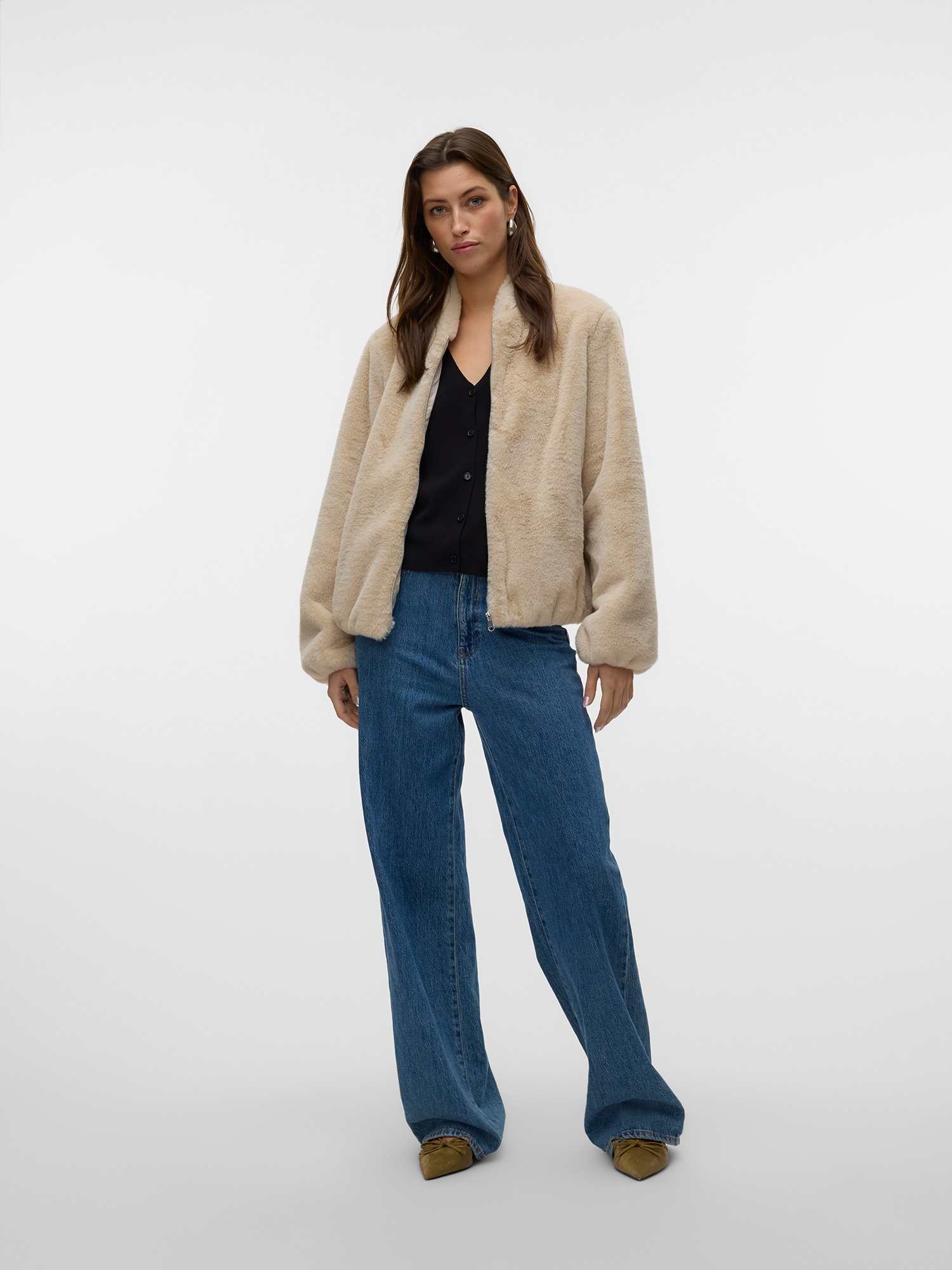 VERO MODA Prechodná bunda béžová (obrázok 4)