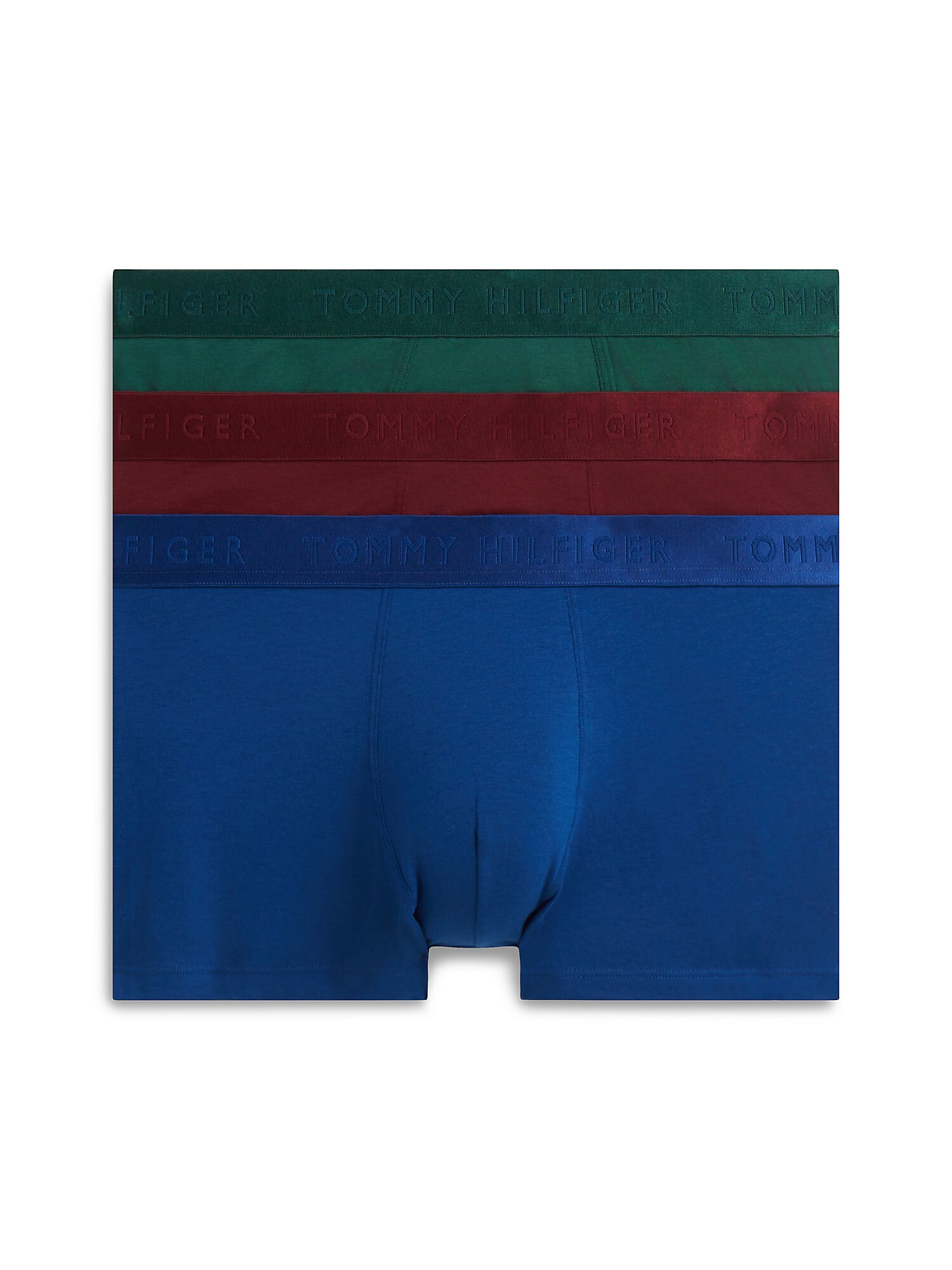 Tommy Hilfiger Underwear Boxeri albastru închis / verde / roșu bordeaux