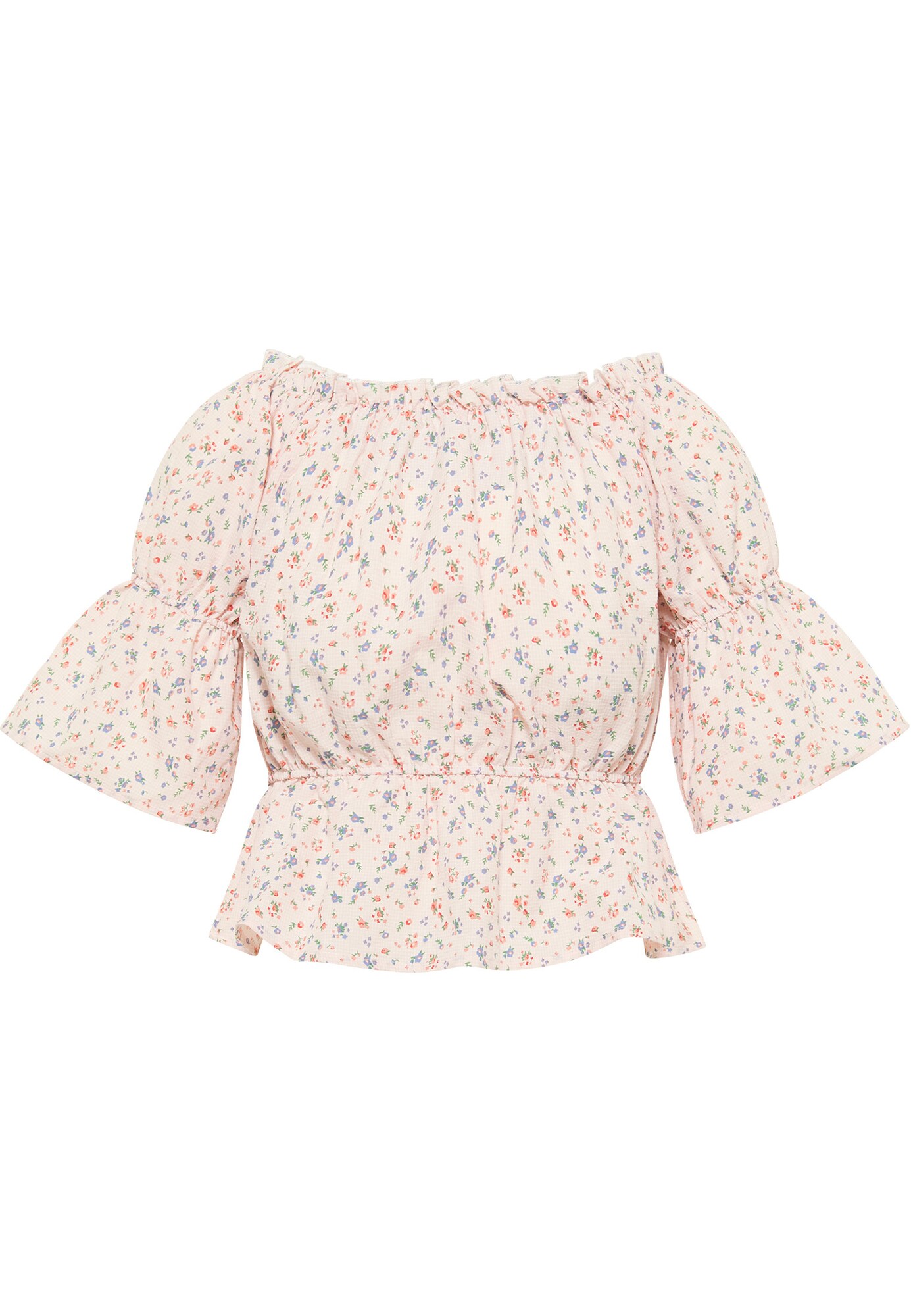 MYMO Bluză  albastru / verde / portocaliu somon / roz / roșu deschis