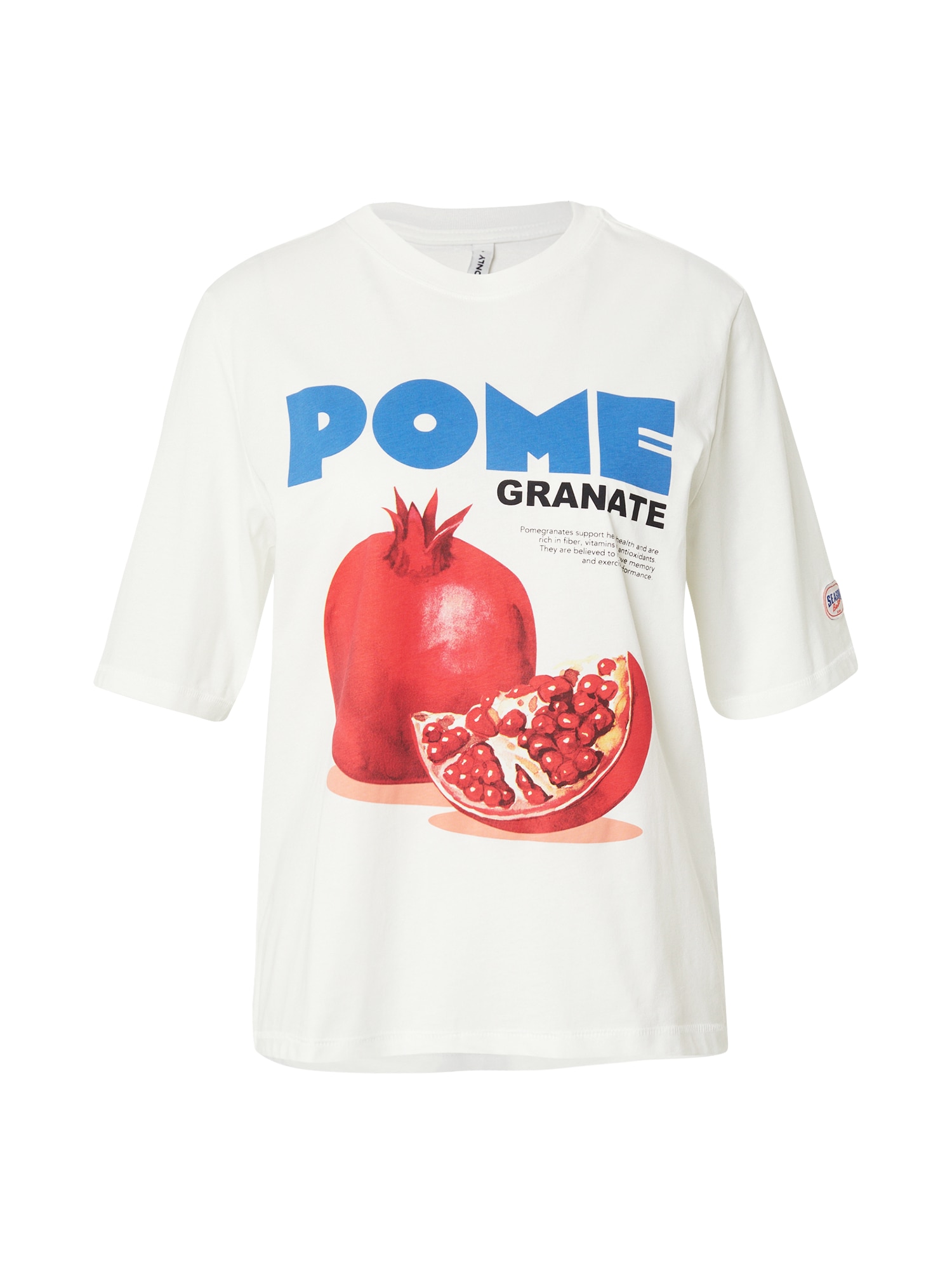 ONLY Tricou ONLPHOEBE  albastru / roșu / alb