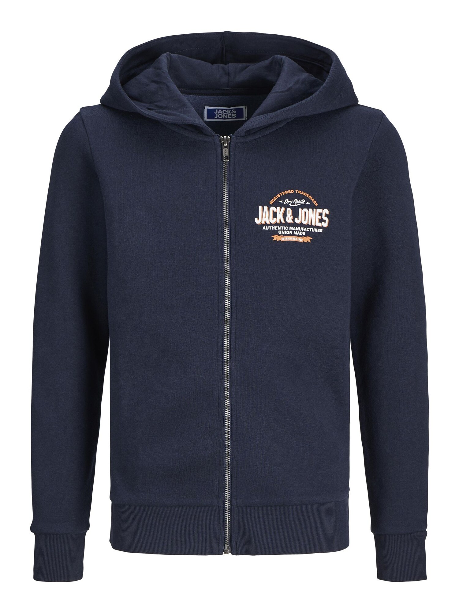 Jack & Jones Junior Tréning dzseki  tengerészkék / narancs / fehér akciós termékkép 1