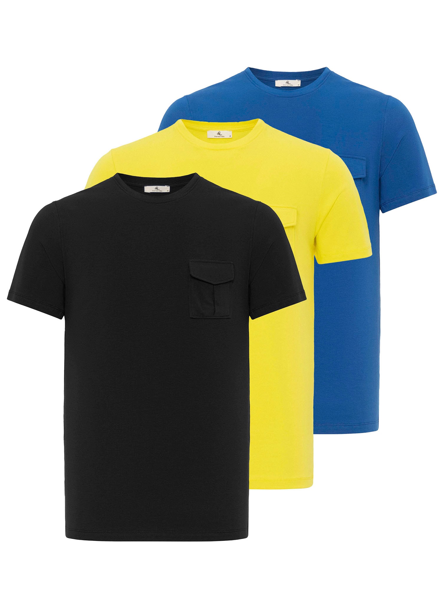 Daniel Hills Tričko  modrá / žltá / čierna
