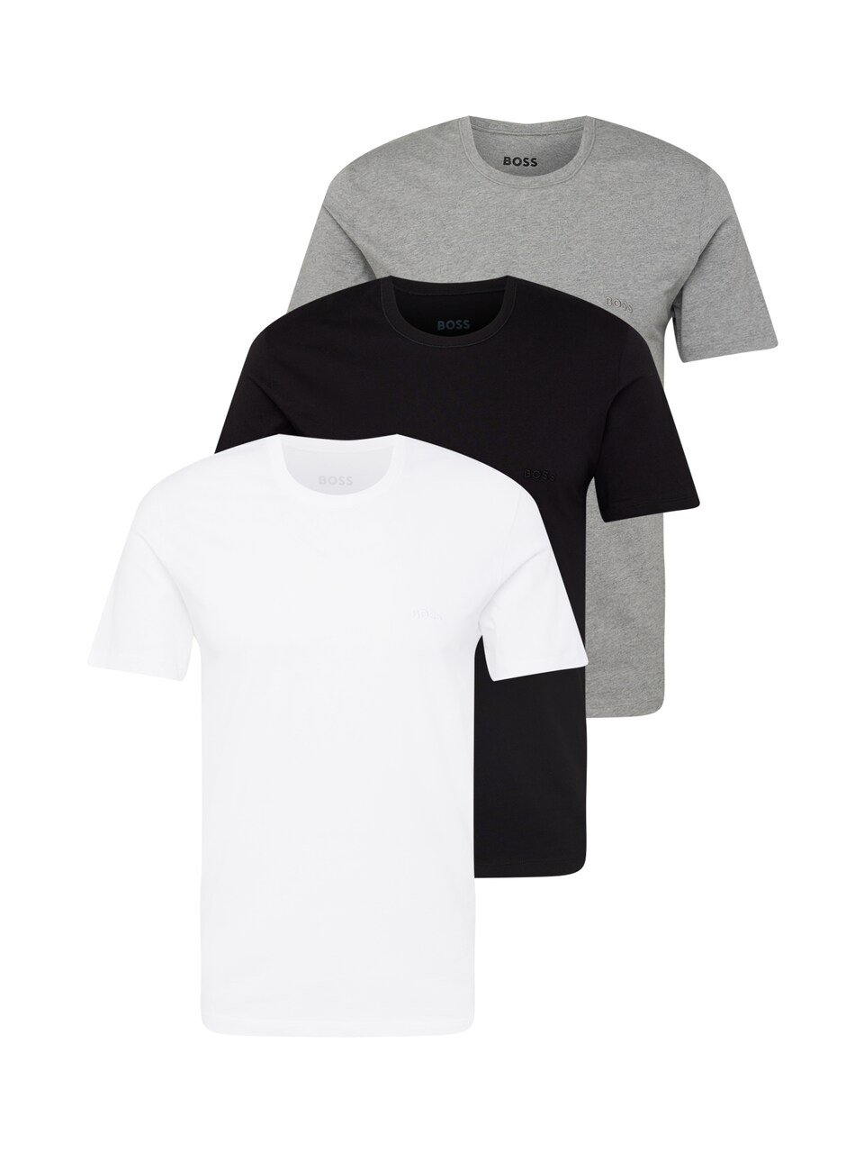 T-shirt gråmelerad / svart